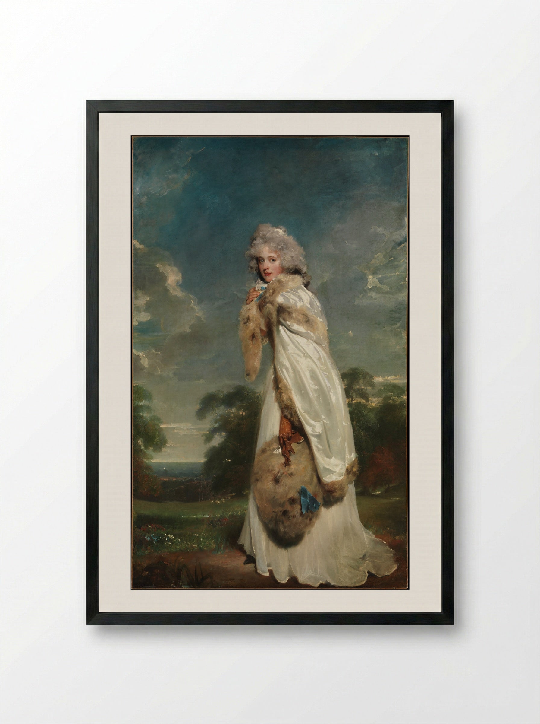 Elizabeth Farren, Later Countess of Derby - Sir Thomas Lawrence - Framed Print Black