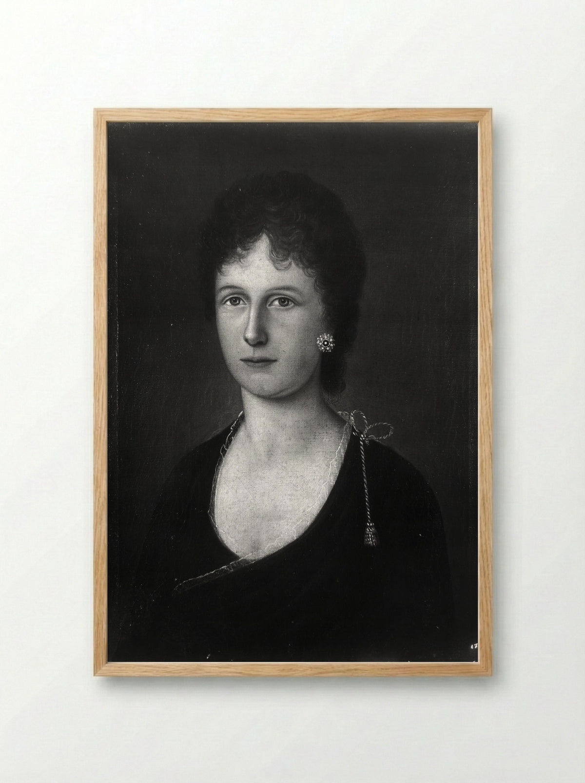 Elizabeth Grant Bankson Beatty (Mrs. James Beatty) - Joshua Johnson - Framed Print Wood