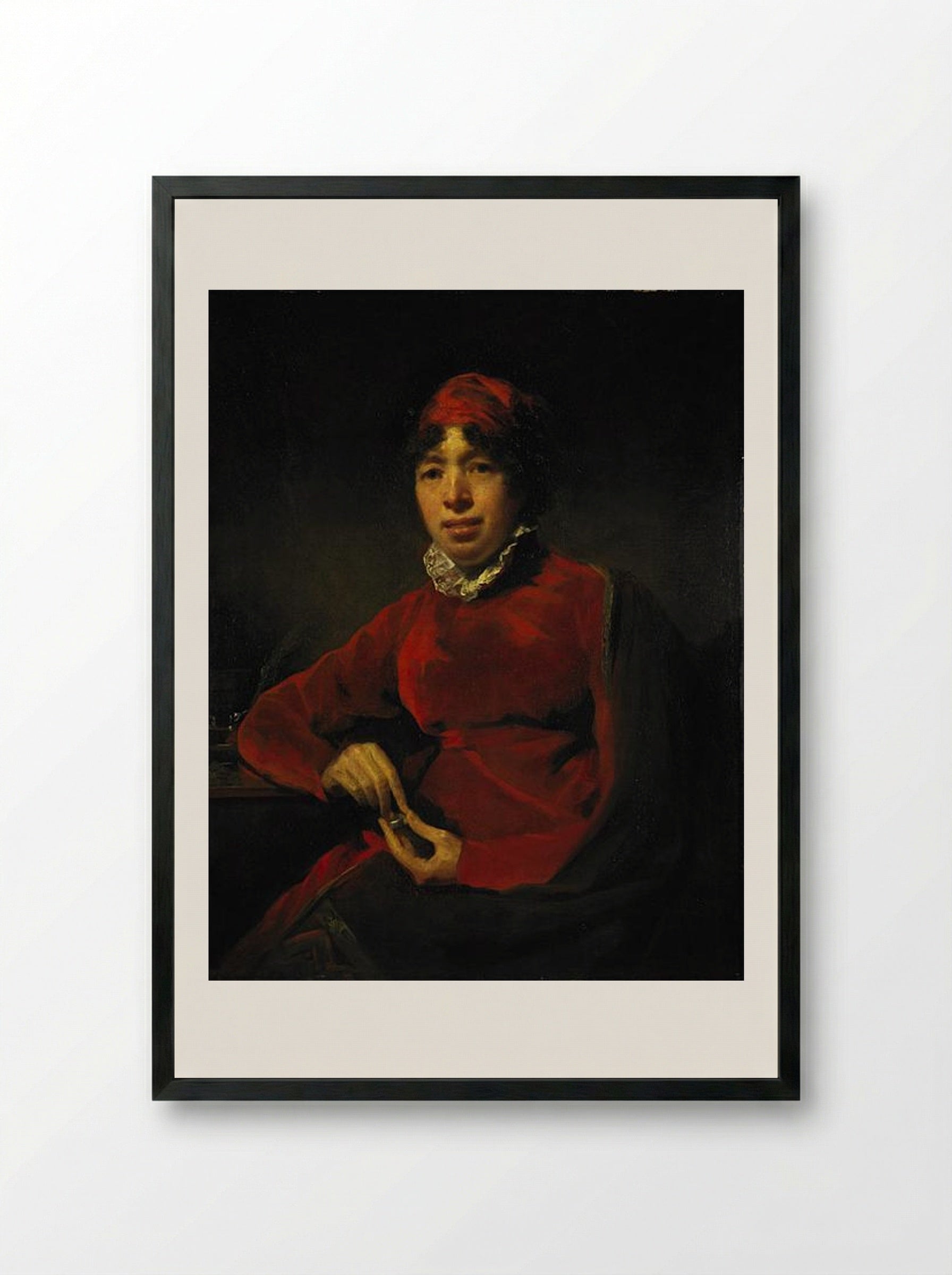Elizabeth Hamilton - Henry Raeburn - Framed Print Black