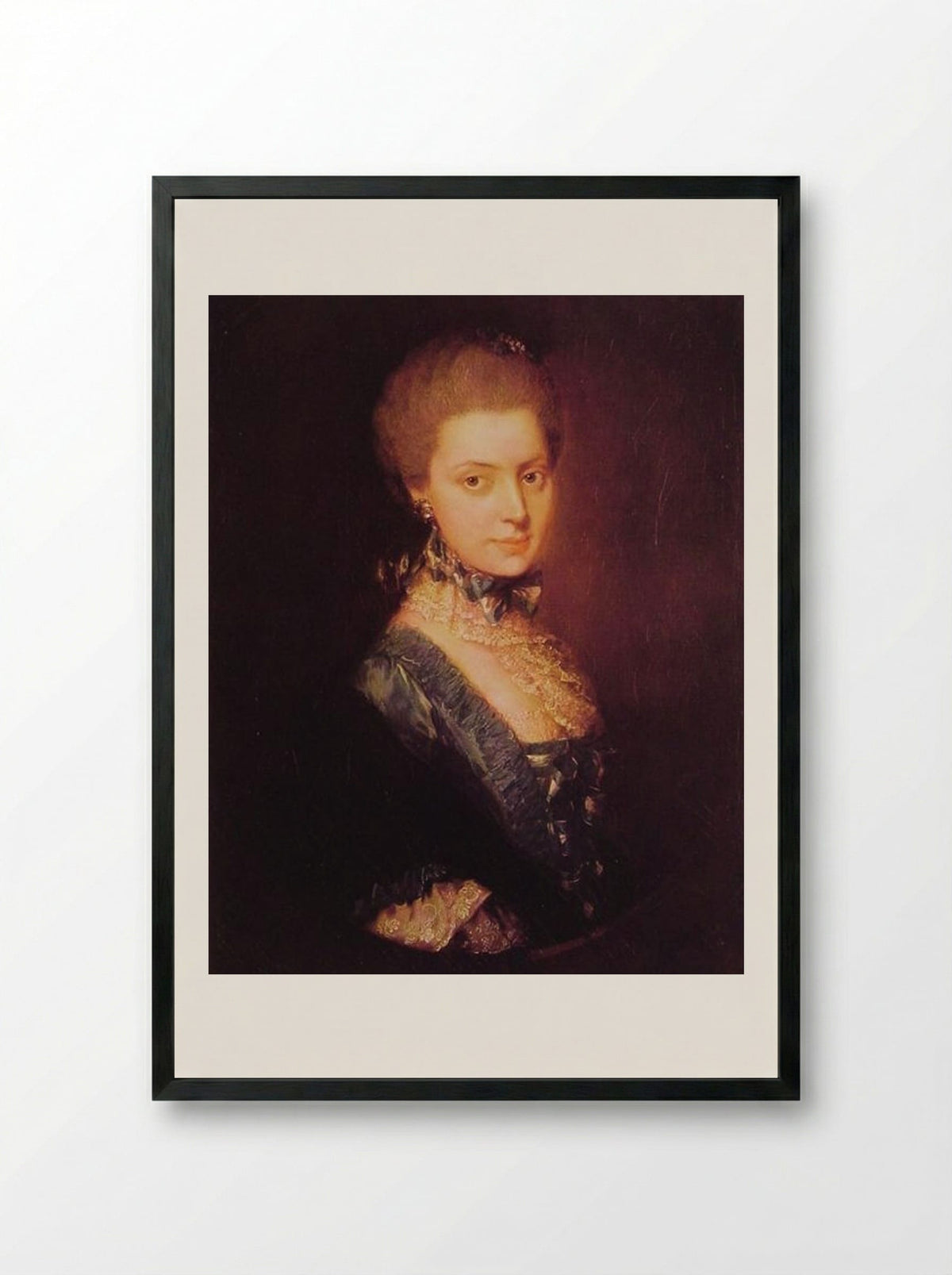 Elizabeth Wrottesley - Thomas Gainsborough - Framed Print Black