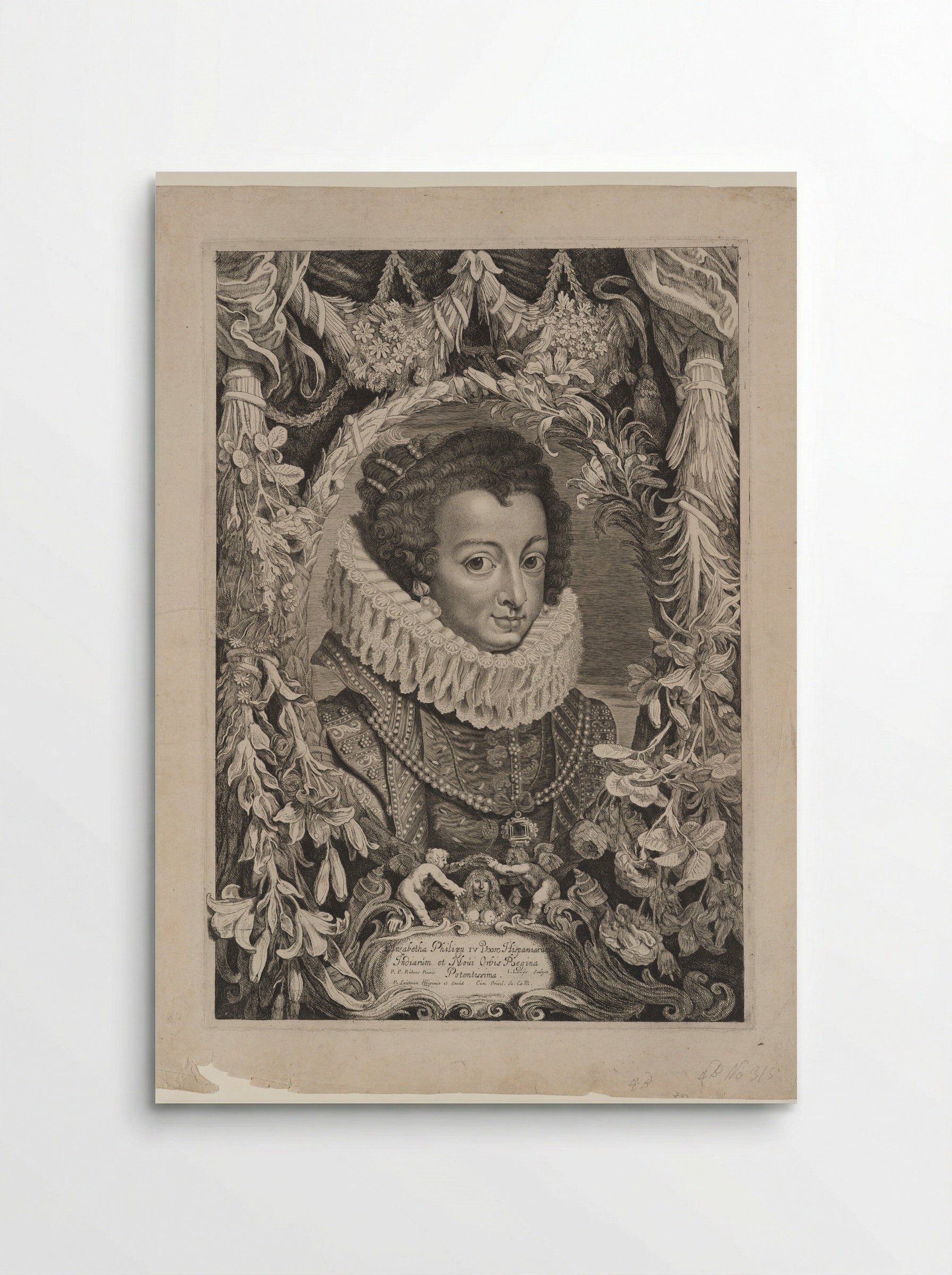 Elizabeth of Bourbon, Queen of Spain - Jacob Louÿs - Poster