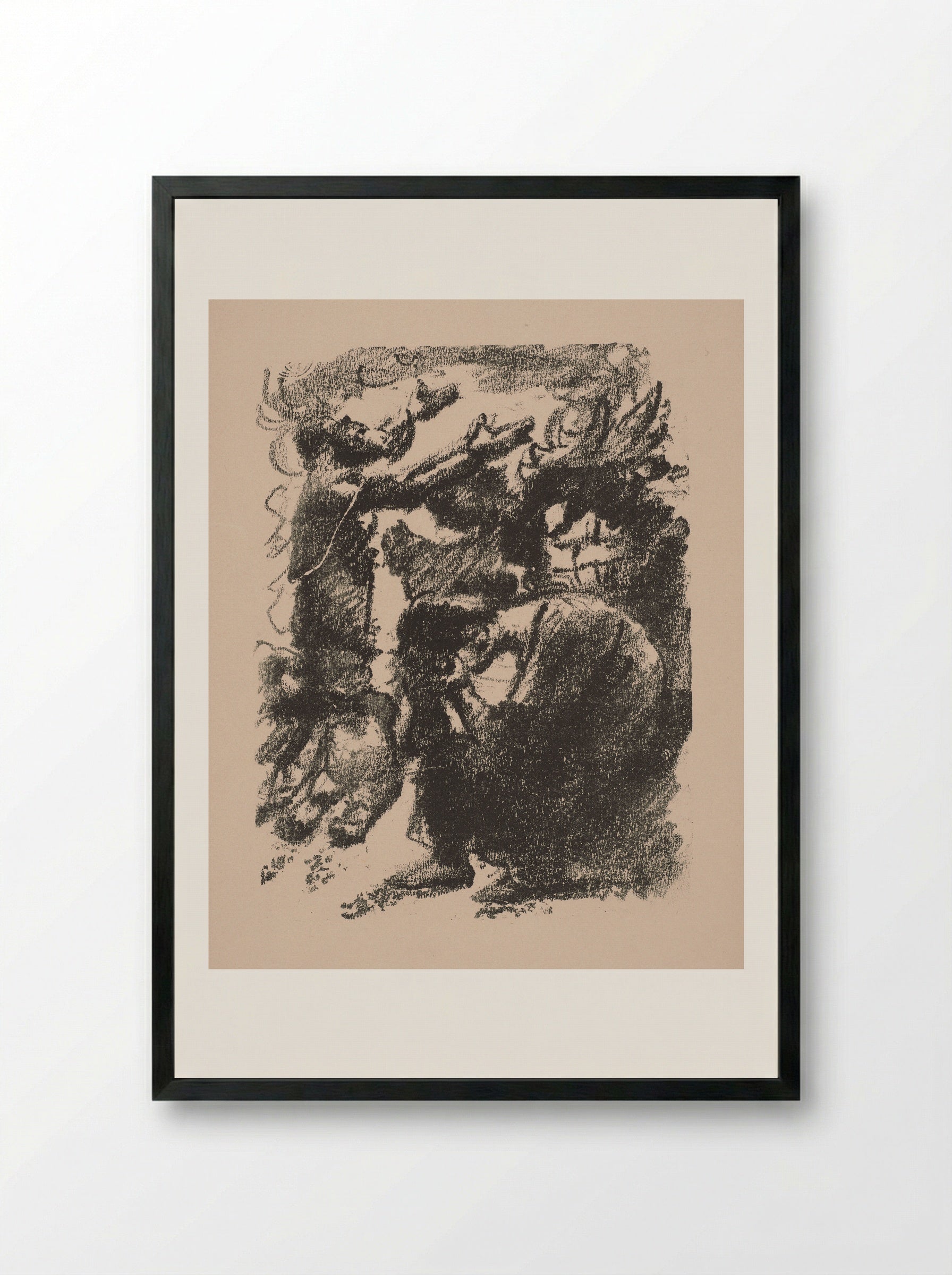 Elkanah's Offering - Lovis Corinth - Framed Print Black