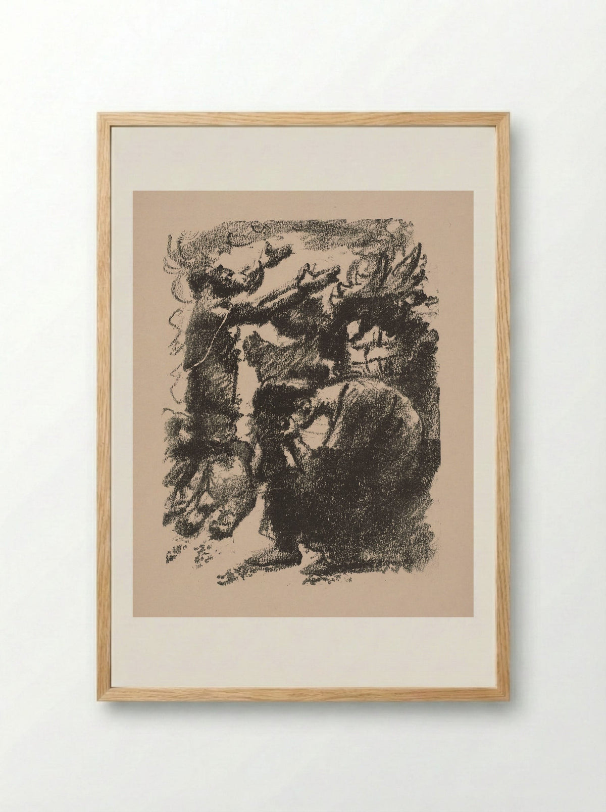 Elkanah's Offering - Lovis Corinth - Framed Print Wood