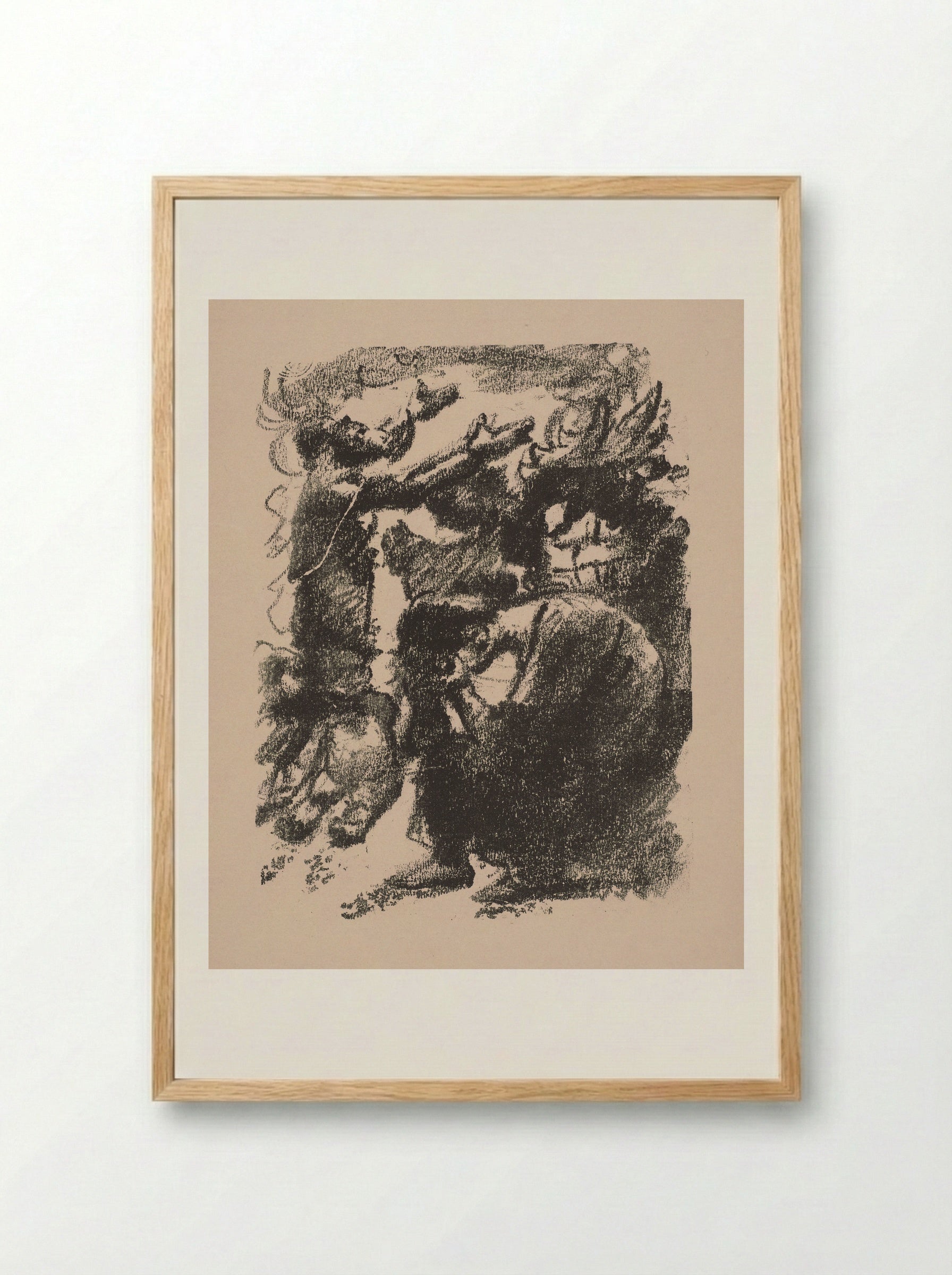 Elkanah's Offering - Lovis Corinth - Framed Print Wood
