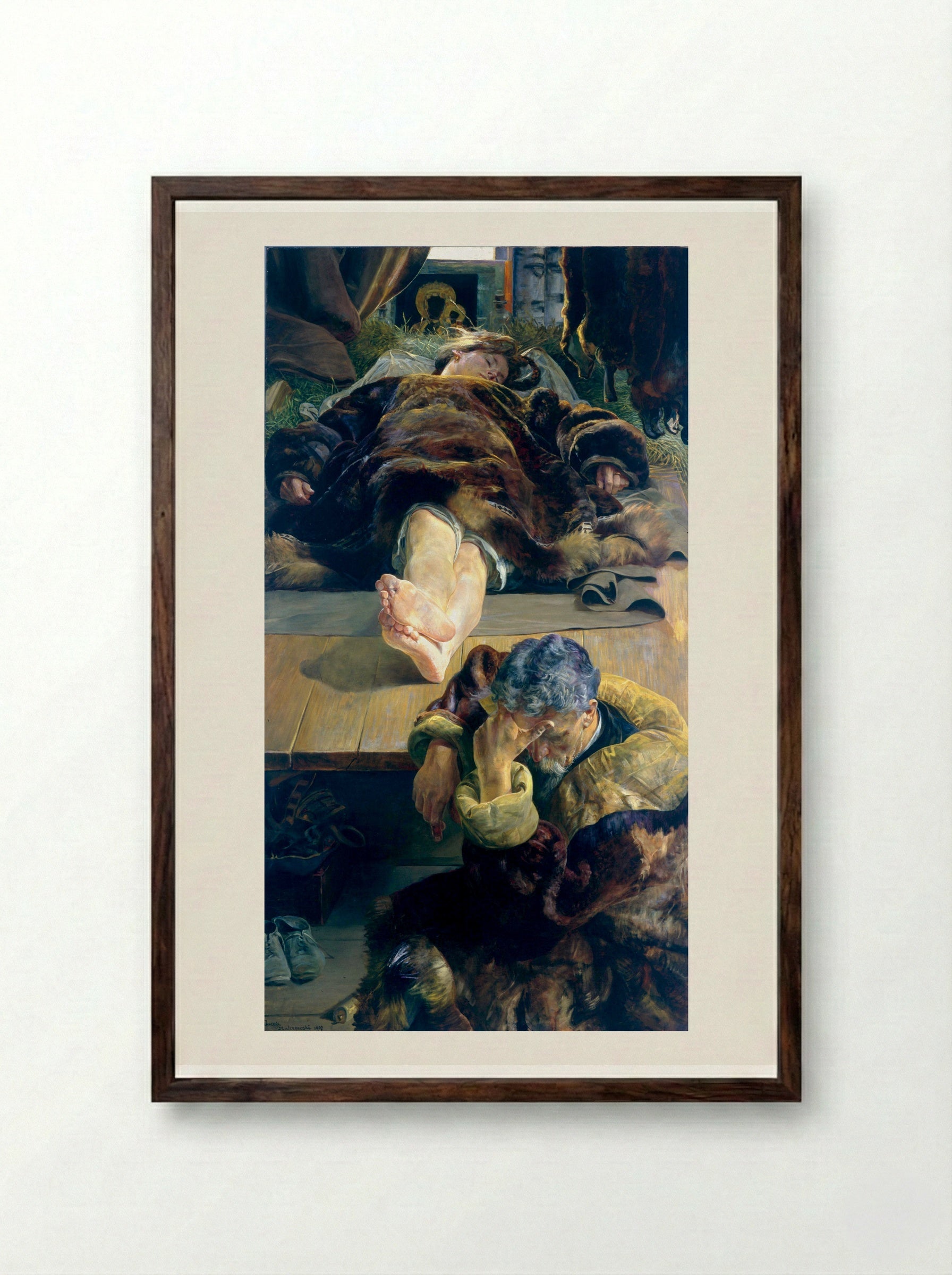 Ellenai - Jacek Malczewski - Framed Print Dark Wood