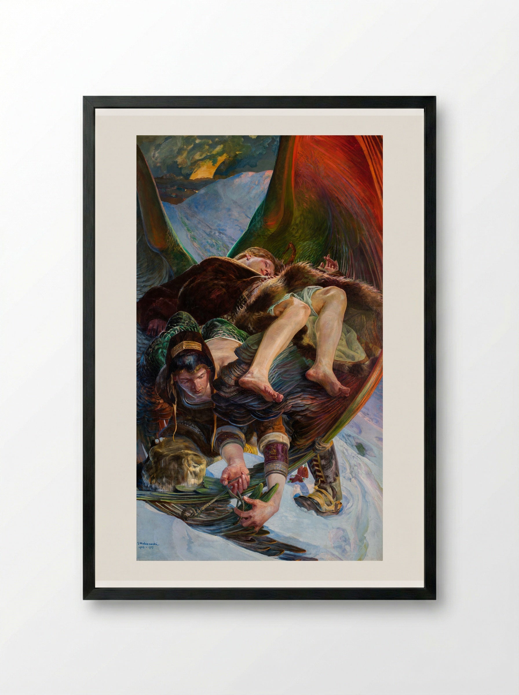 Eloe - Jacek Malczewski - Framed Print Black