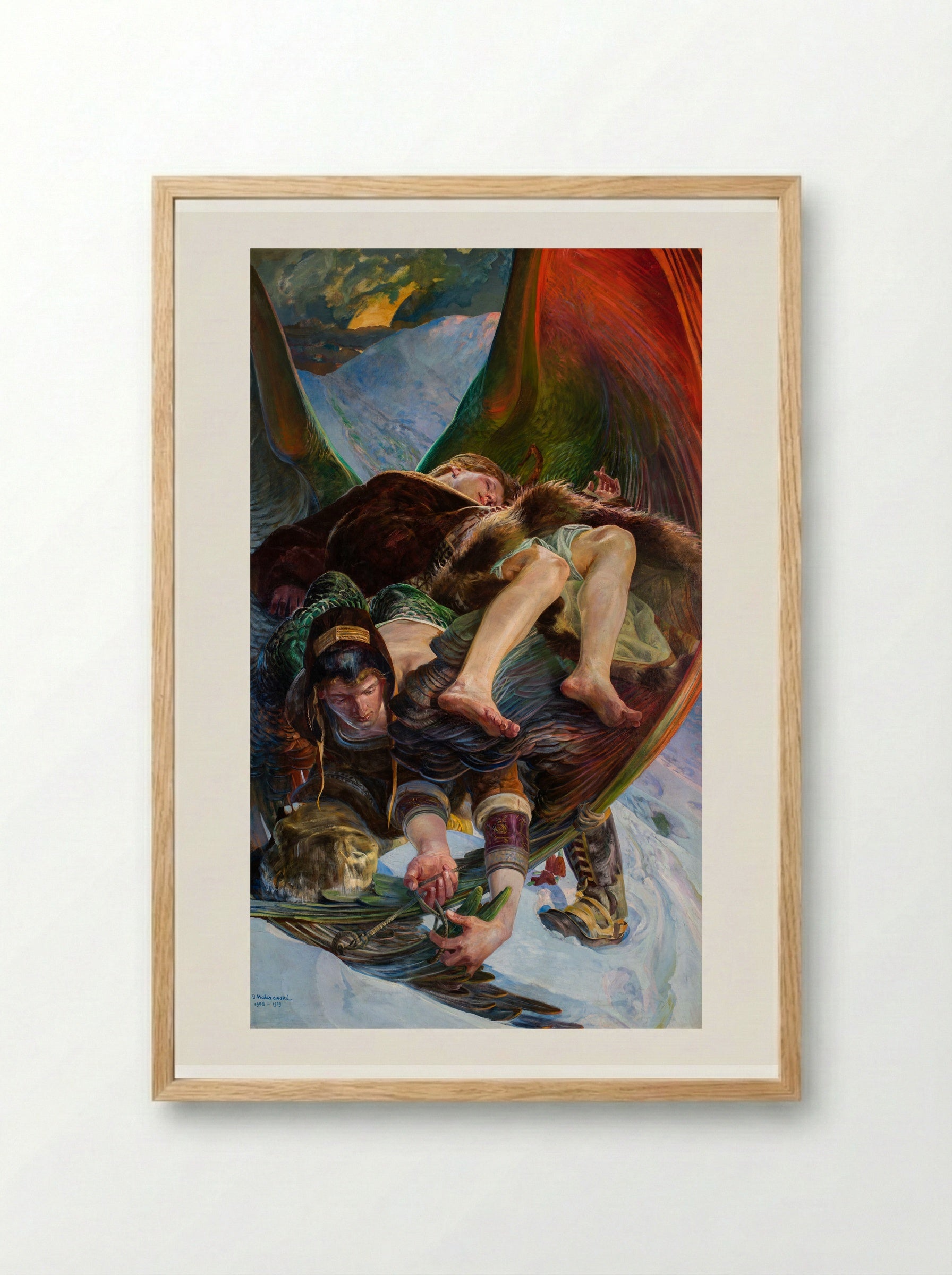 Eloe - Jacek Malczewski - Framed Print Wood