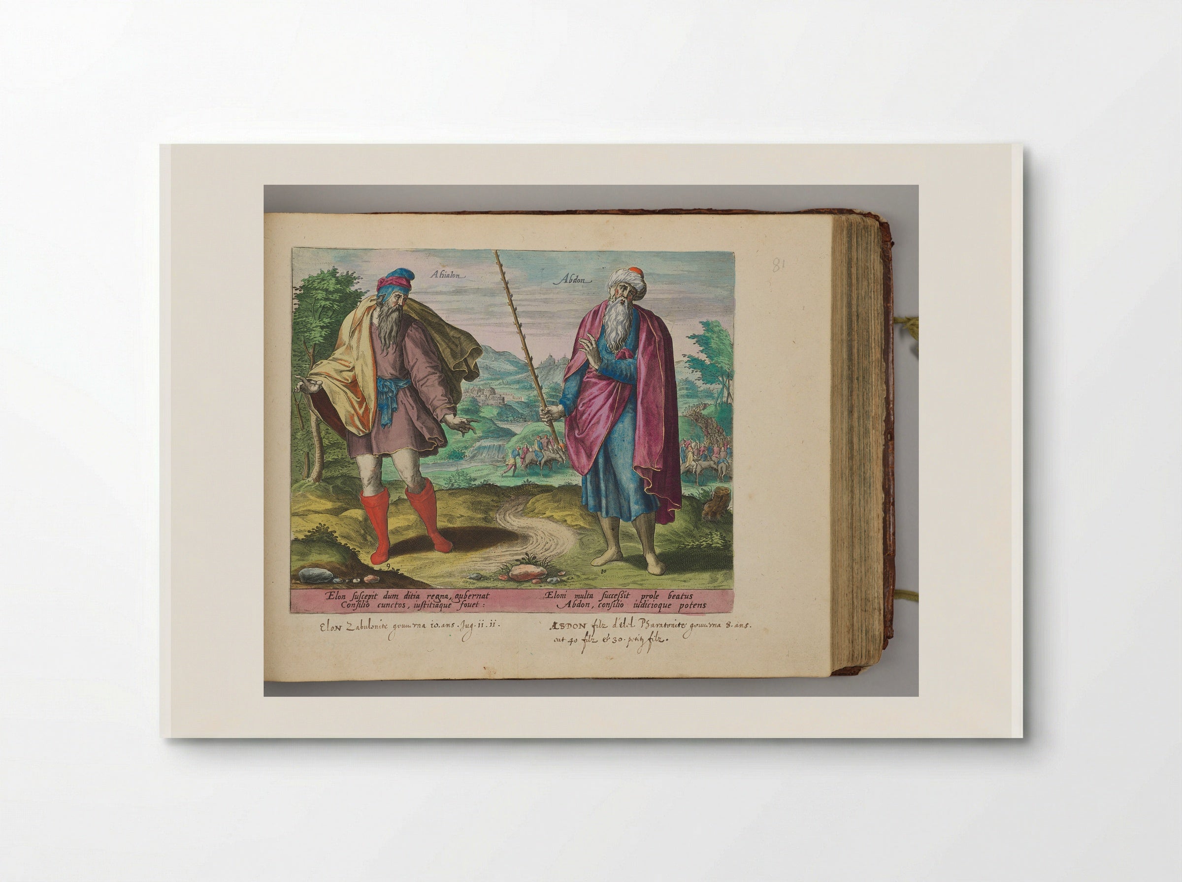 Elon and Abdon - Hans Collaert the Elder - Poster