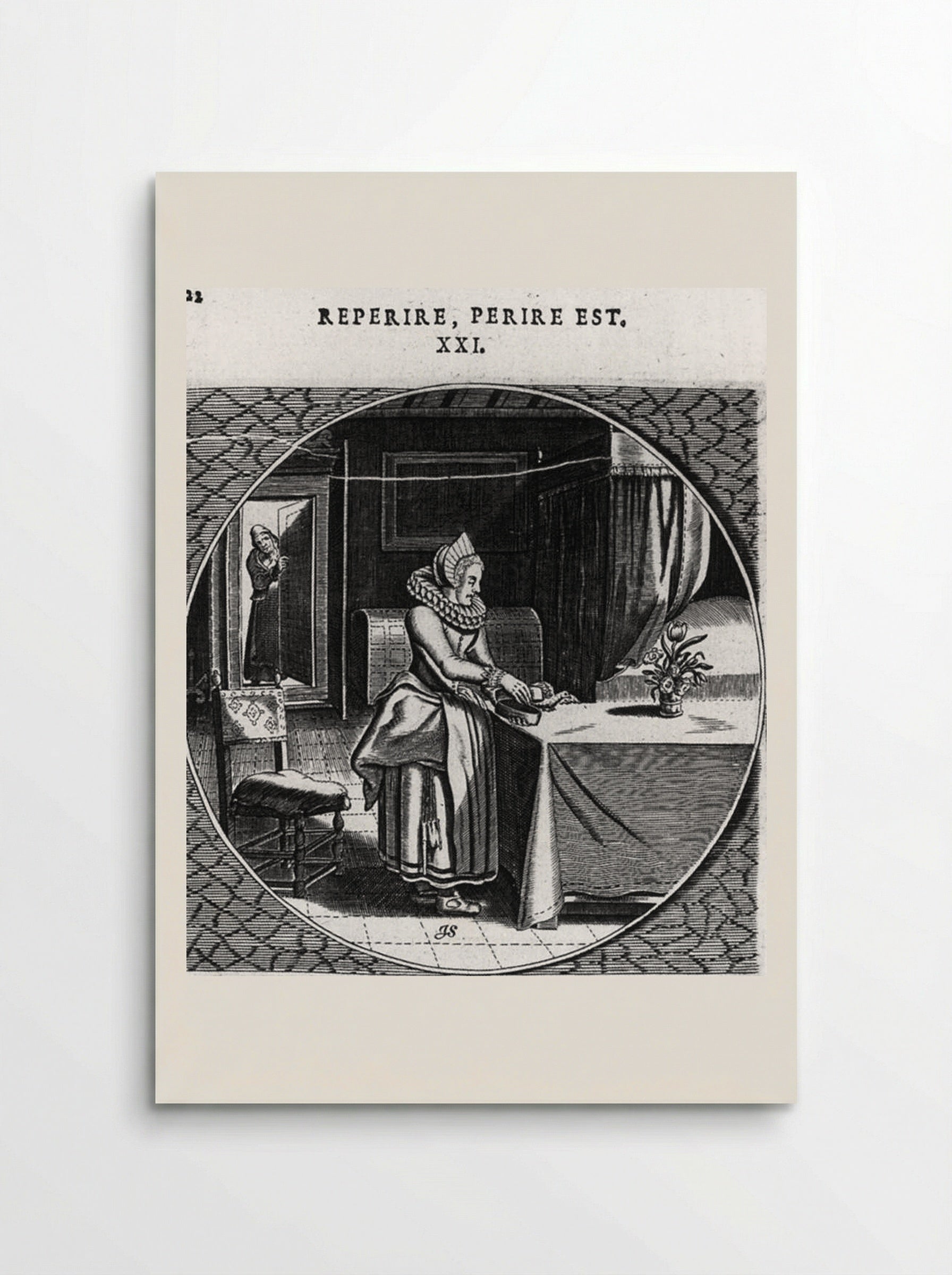 Emblem (Reperire, Perire Est) - Adriaen van de Venne - Poster