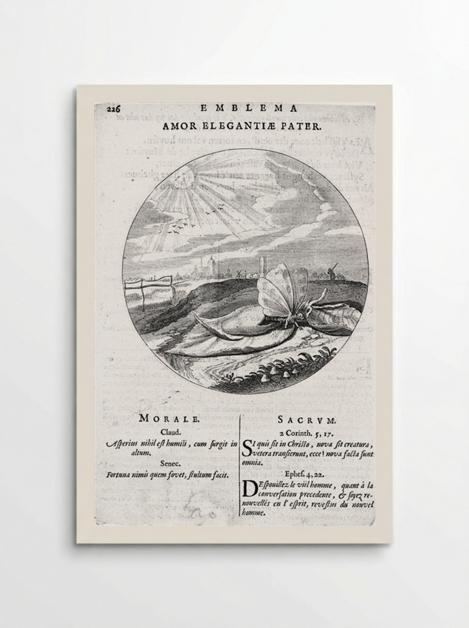 Emblem from Cats’ Monita amoris virginei - Adriaen van de Venne - Poster