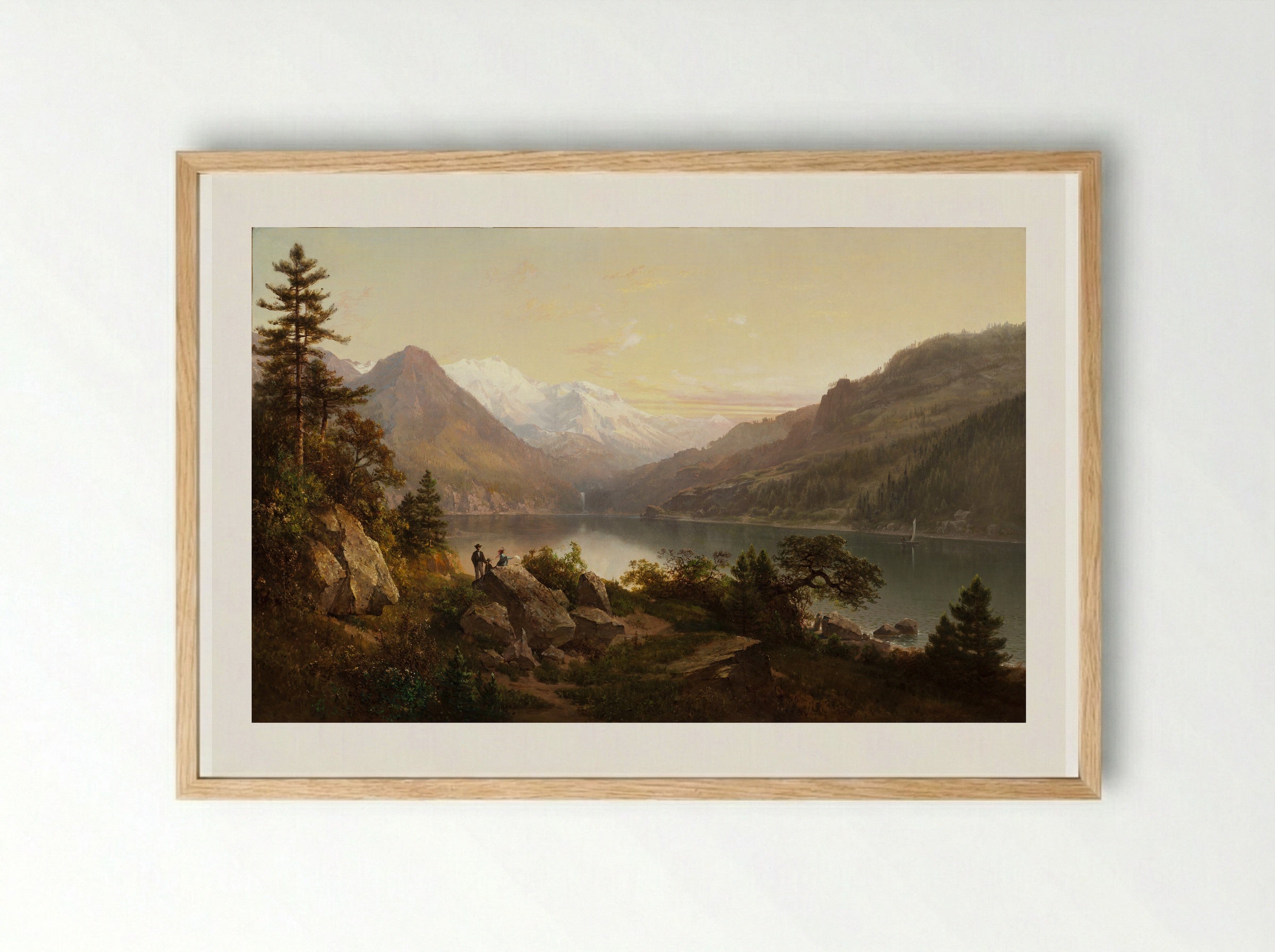Emerald Bay, Lake Tahoe - Thomas Hill - Framed Print Wood