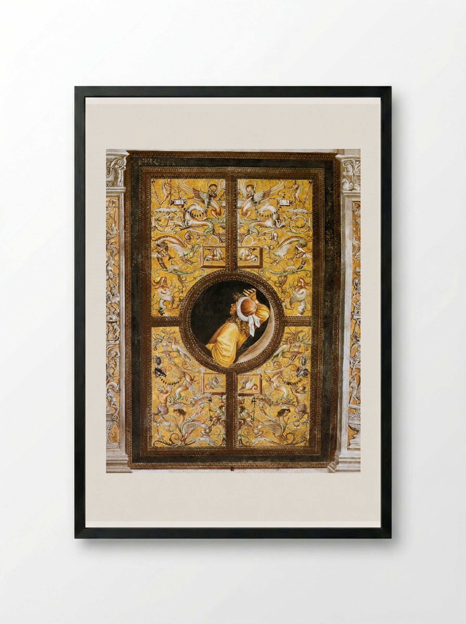 Empedocles - Luca Signorelli - Framed Print Black