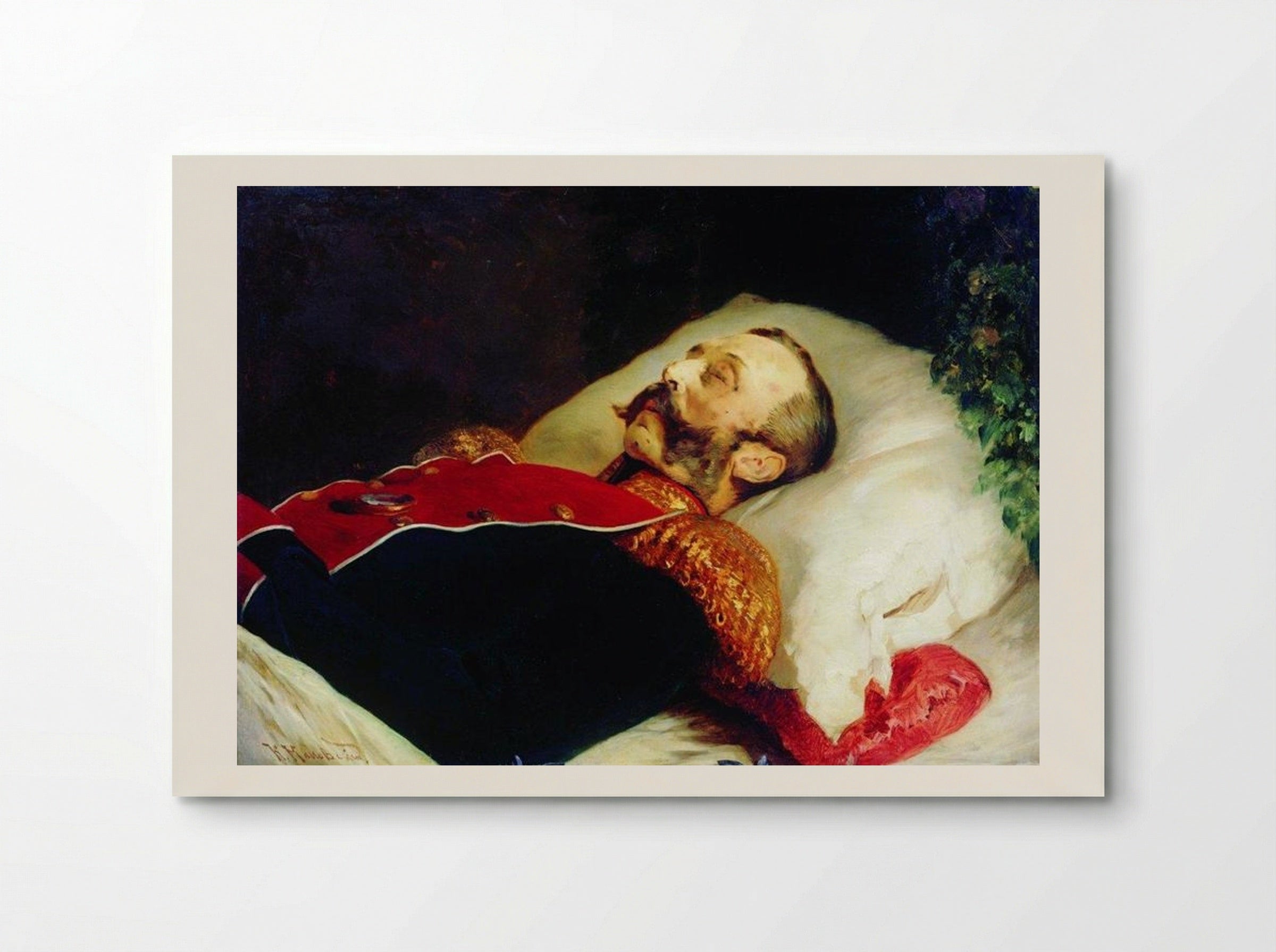 Emperor Alexander II on His Deathbed - Konstantin Makovsky - Poster