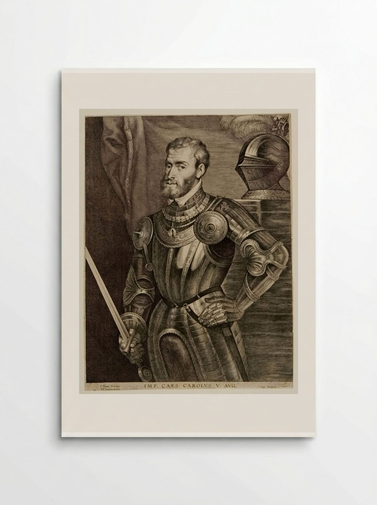 Emperor Charles V - Lucas Vorsterman I - Poster