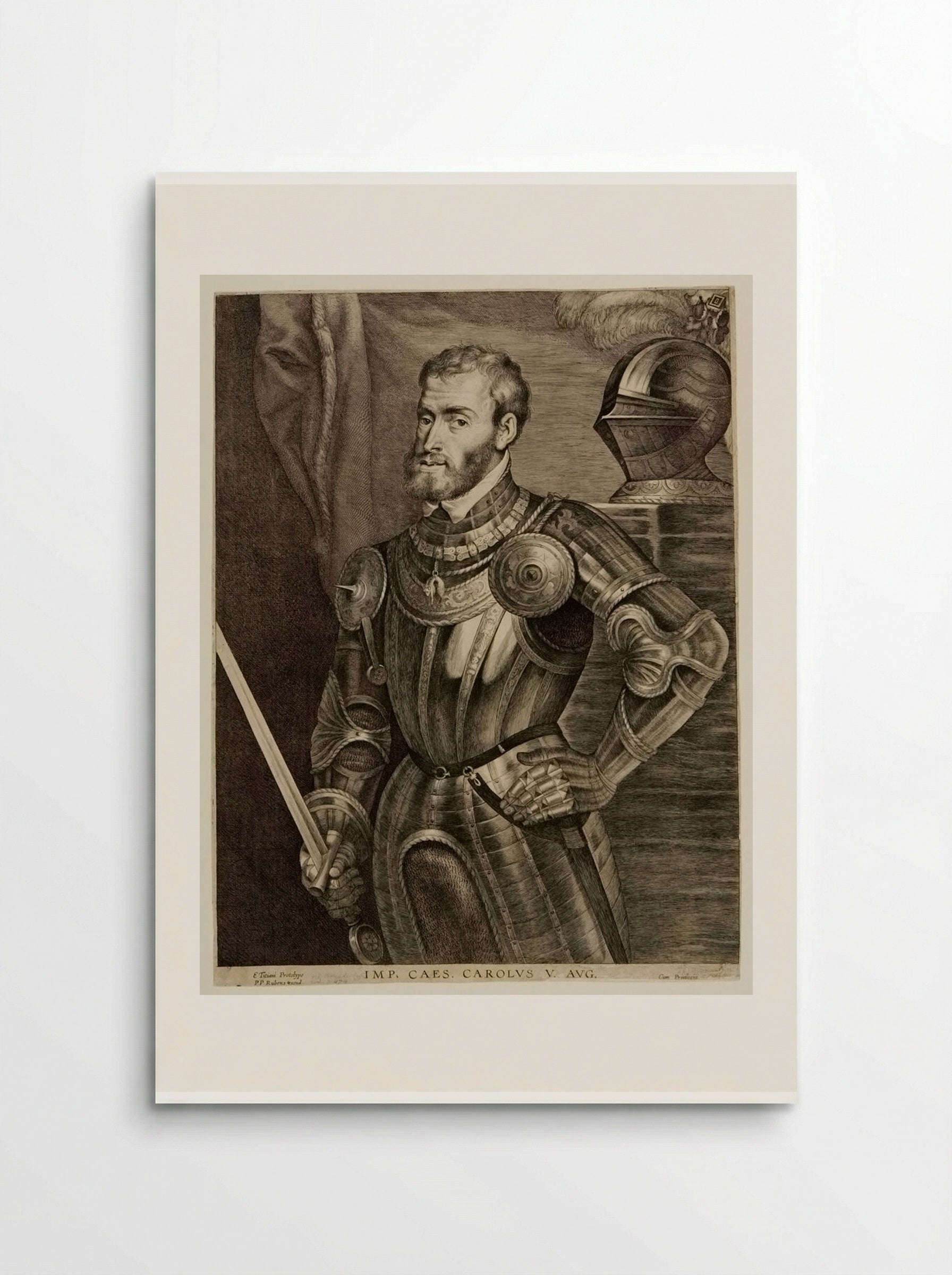 Emperor Charles V - Lucas Vorsterman I - Poster
