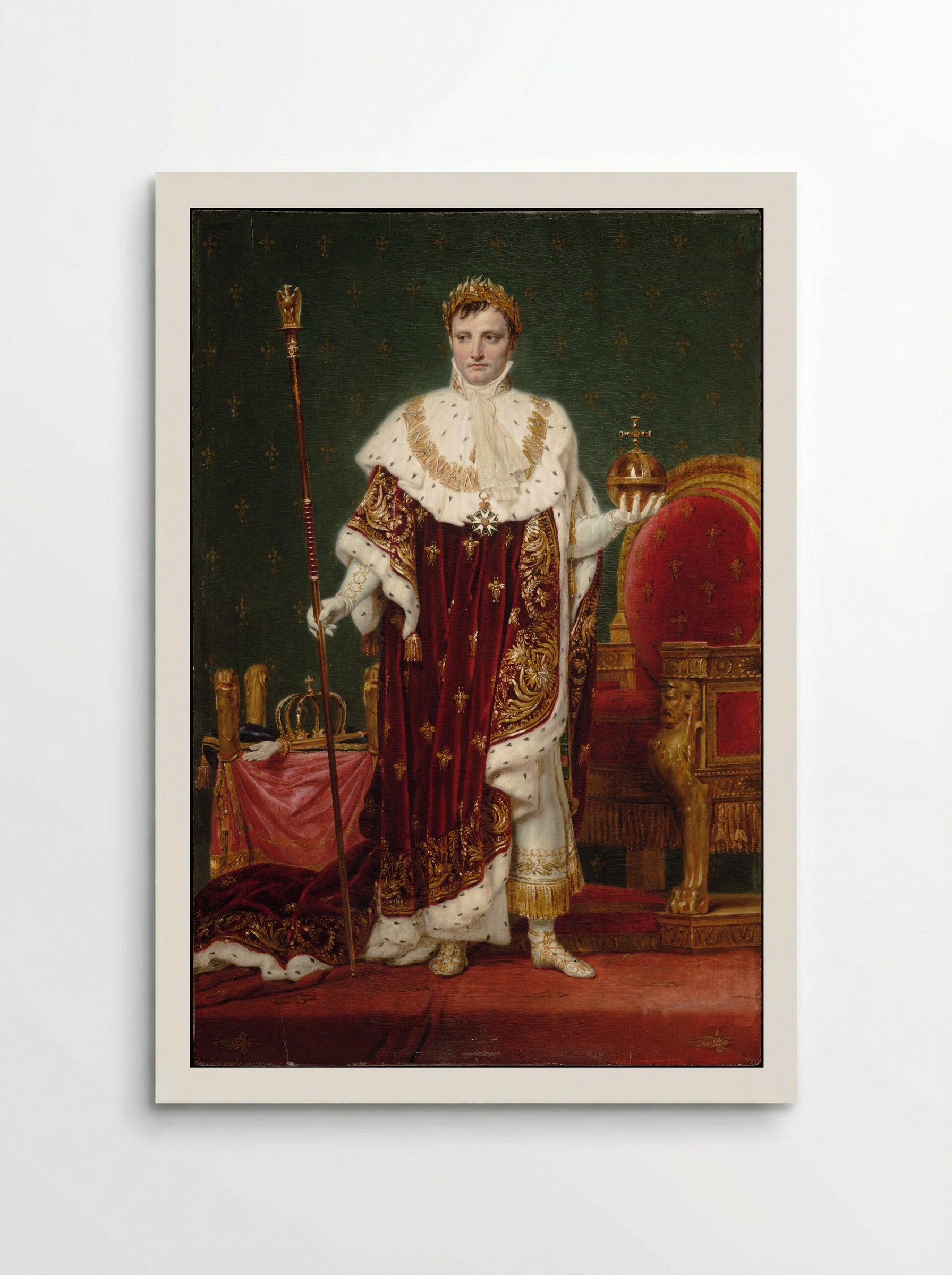 Emperor Napoleon I in His Study - Jacques-Louis David - Poster