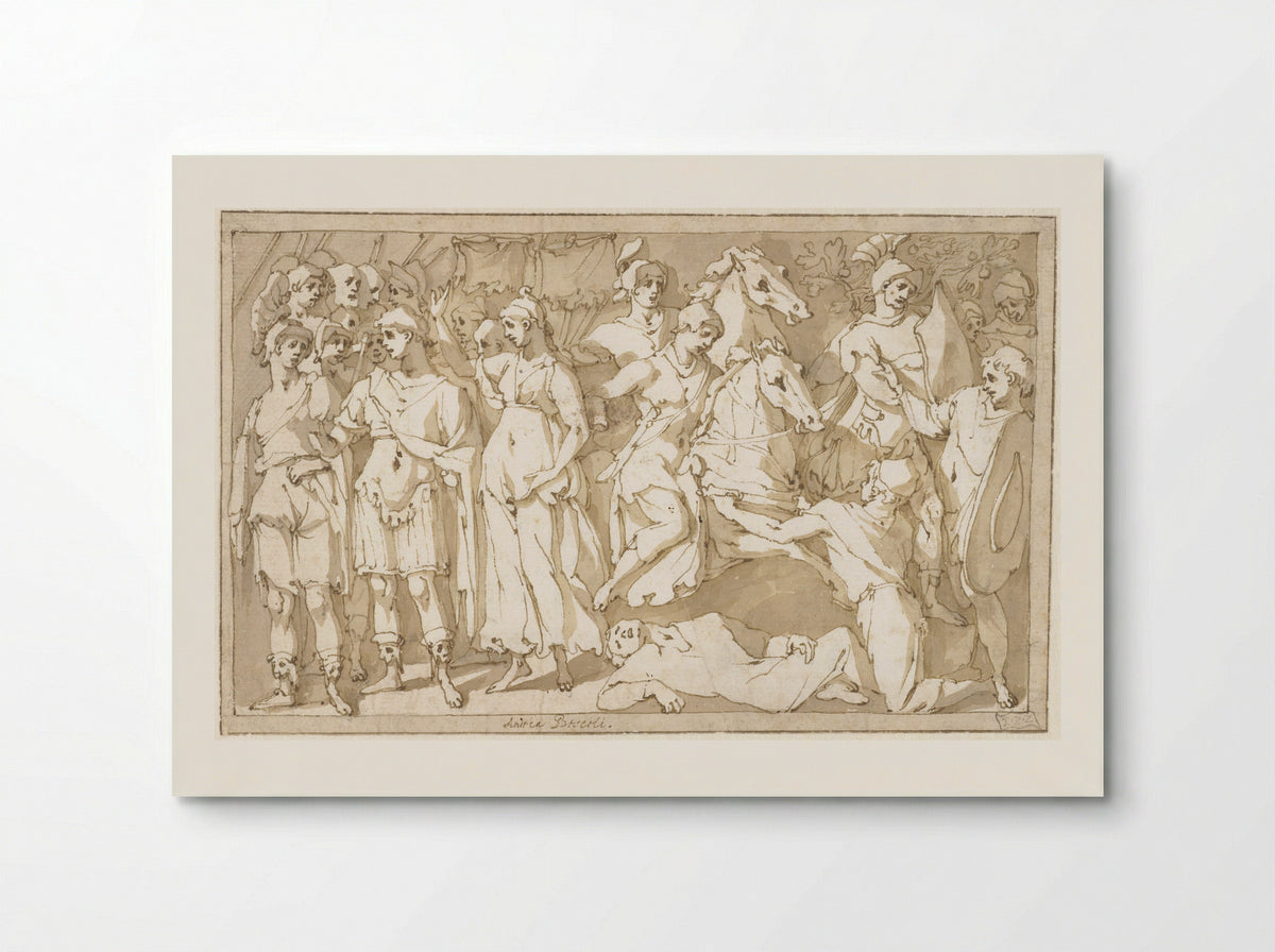 Emperor Trajan between Roma and Victoria - Andrea Boscoli - Poster