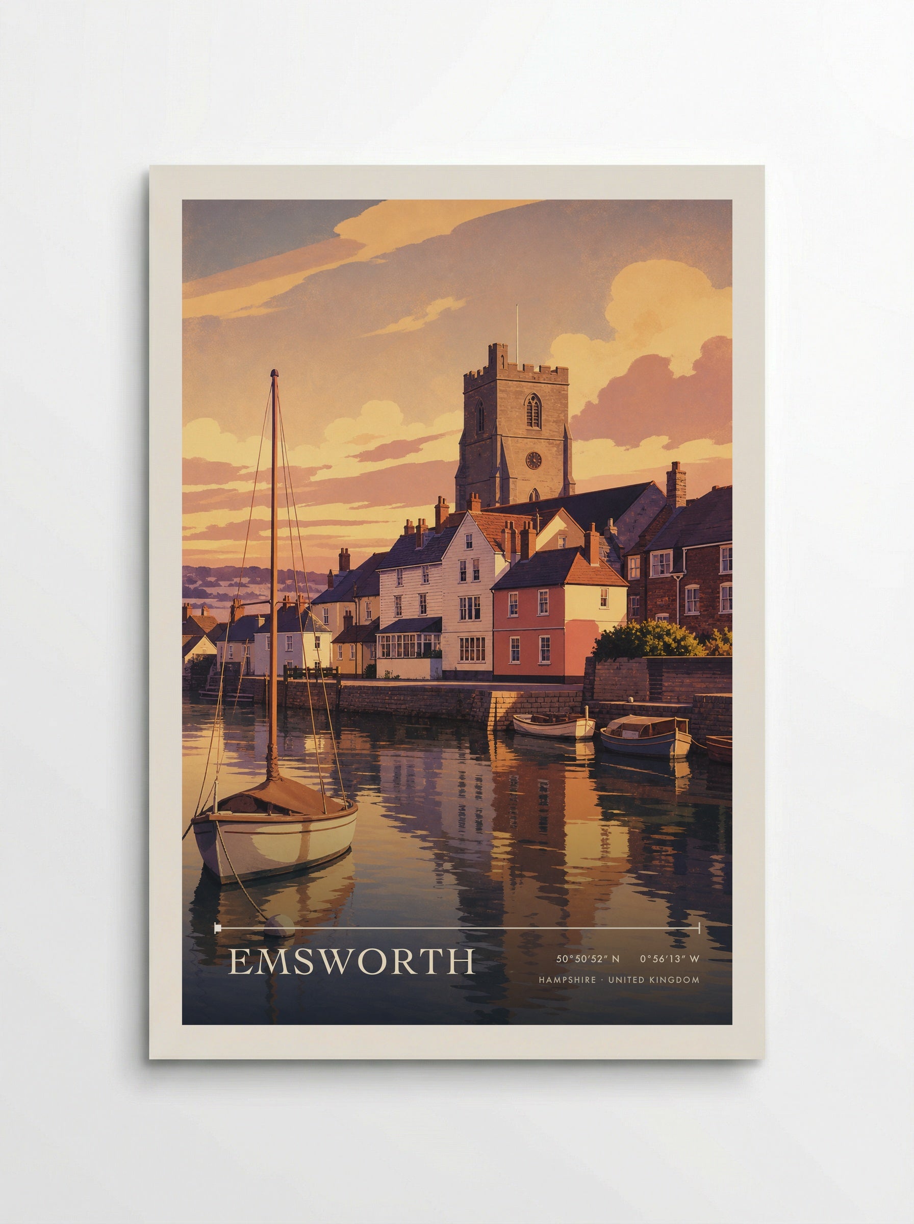 Emsworth Hampshire United Kingdom Travel Poster - Poster