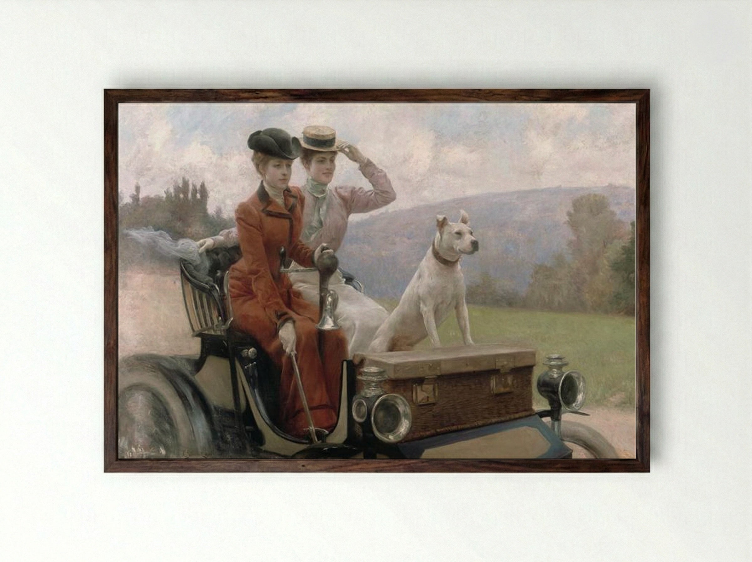 End of Summertime - Julius LeBlanc Stewart - Framed Print Dark Wood