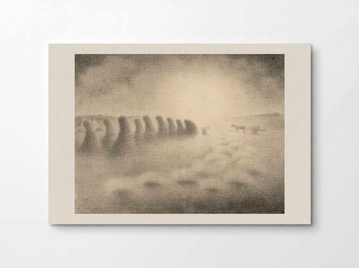 End of the Harvest - Charles Angrand - Poster