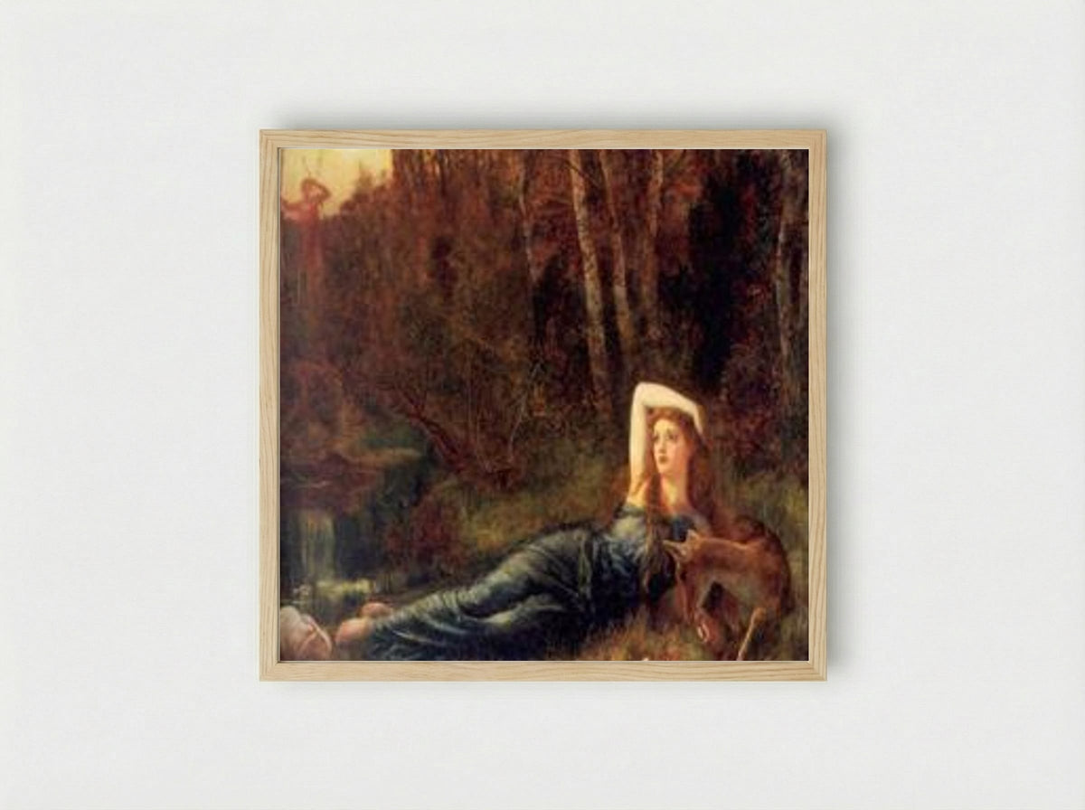 Endymion - Arthur Hughes - Framed Print Wood