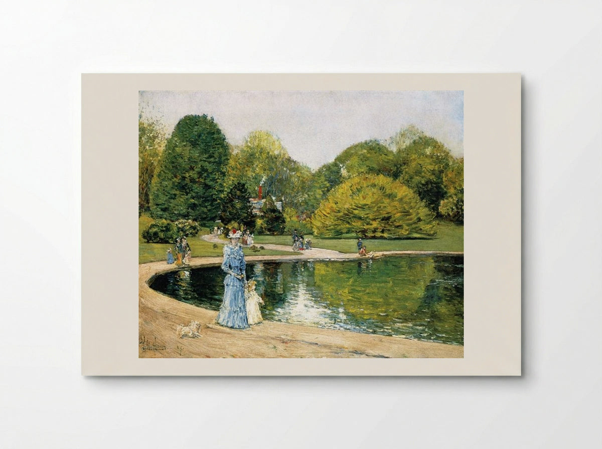 English Elms in Central Park - Childe Hassam - Poster