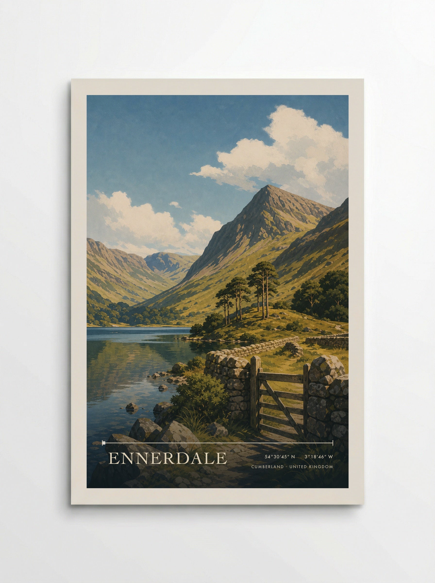 Ennerdale Cumberland United Kingdom Travel Poster - Poster