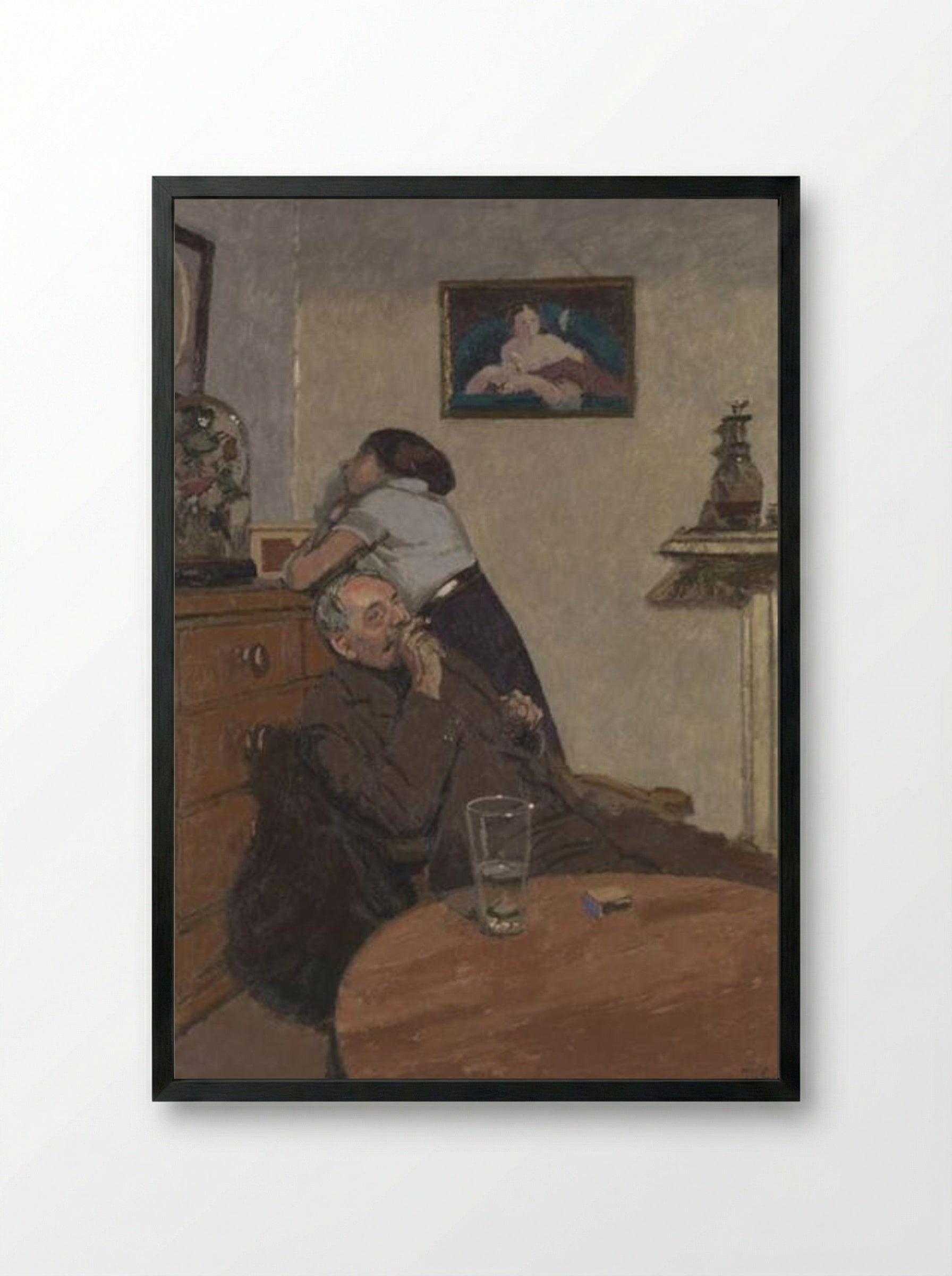 Ennui - Walter Sickert - Framed Print Black