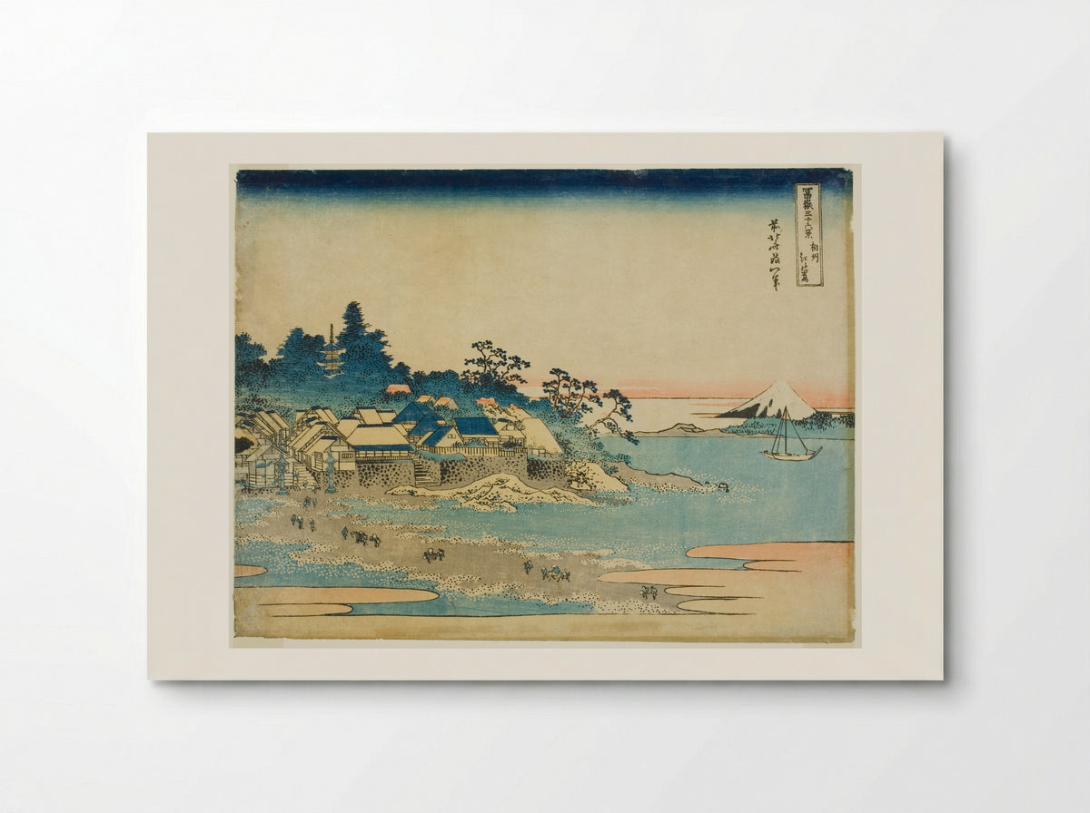 Enoshima in Sagami Province - Katsushika Hokusai - Poster