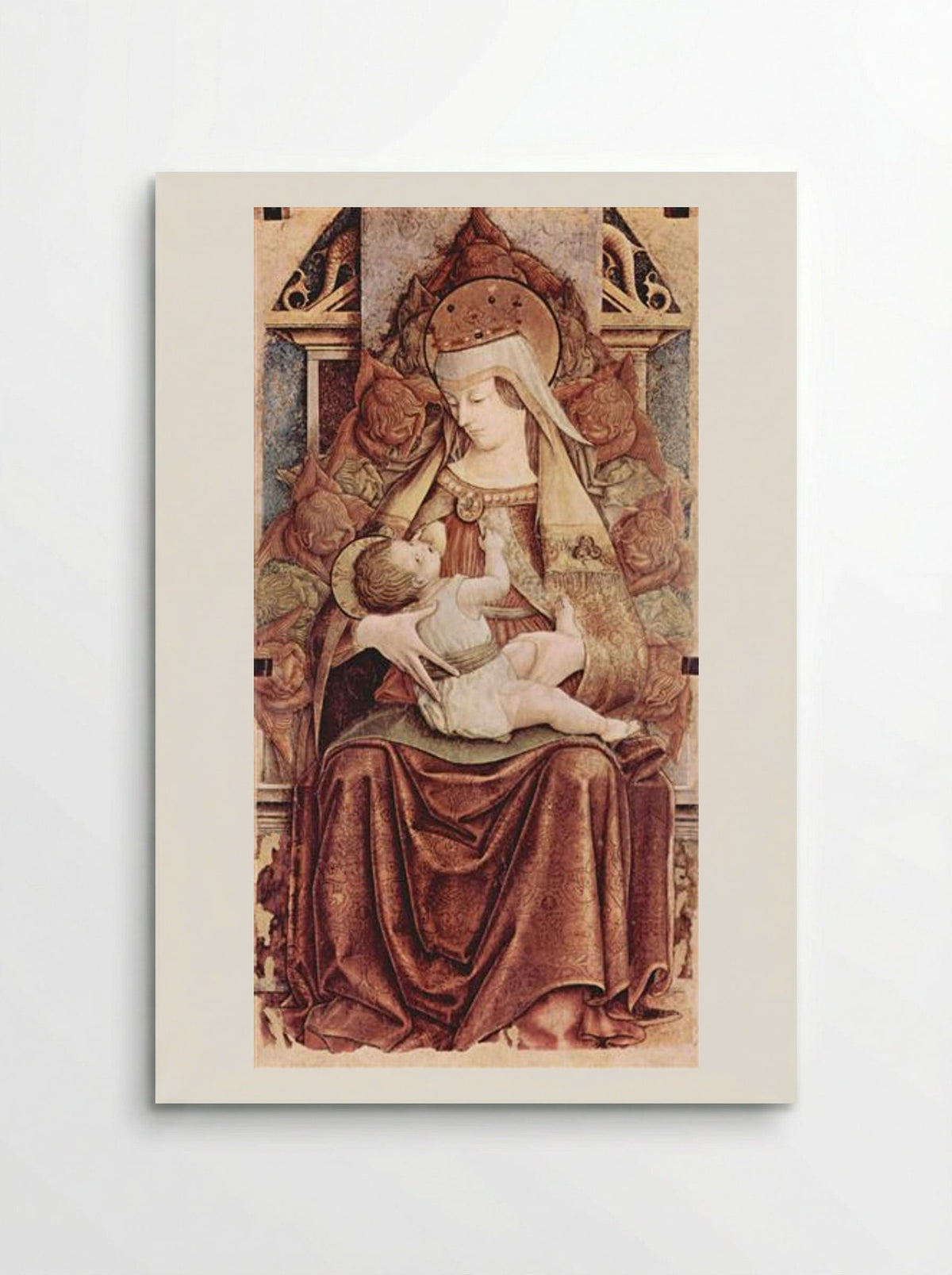 Enthroned Madonna (Maria lactans) - Carlo Crivelli - Poster