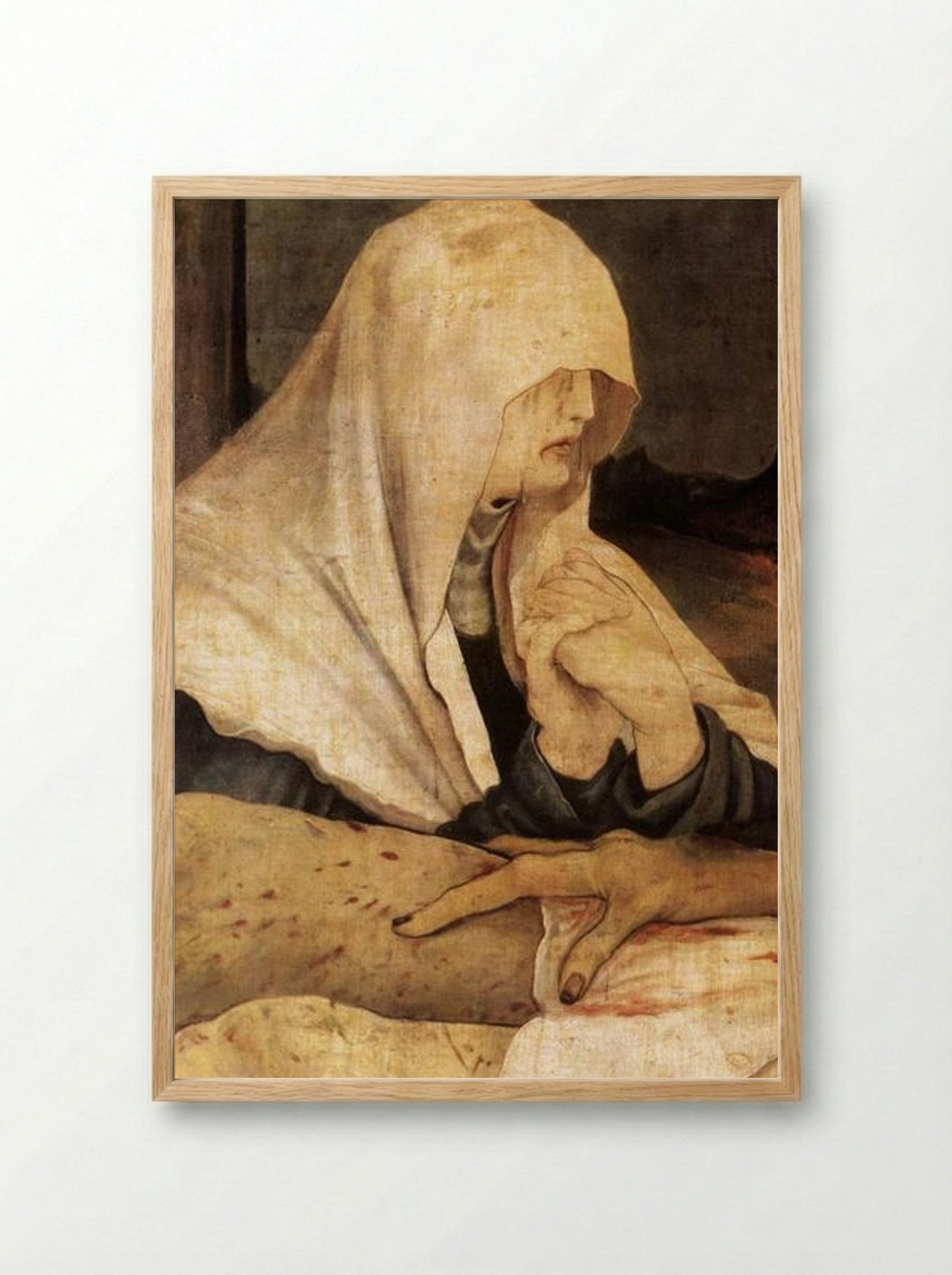 Entombment (Detail) - Matthias Grünewald - Framed Print Wood