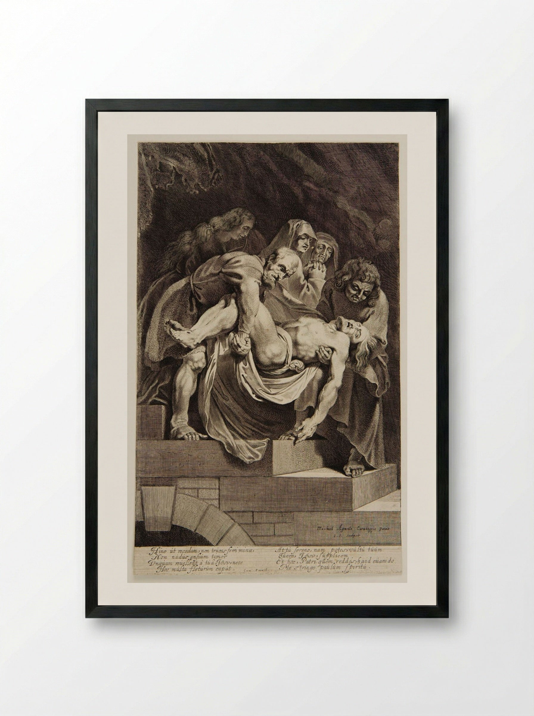 Entombment - Jonas Suyderhoef - Framed Print Black