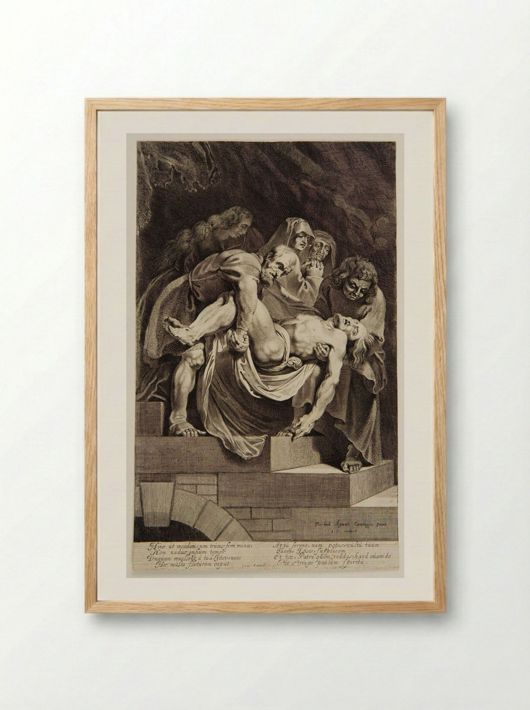 Entombment - Jonas Suyderhoef - Framed Print Wood