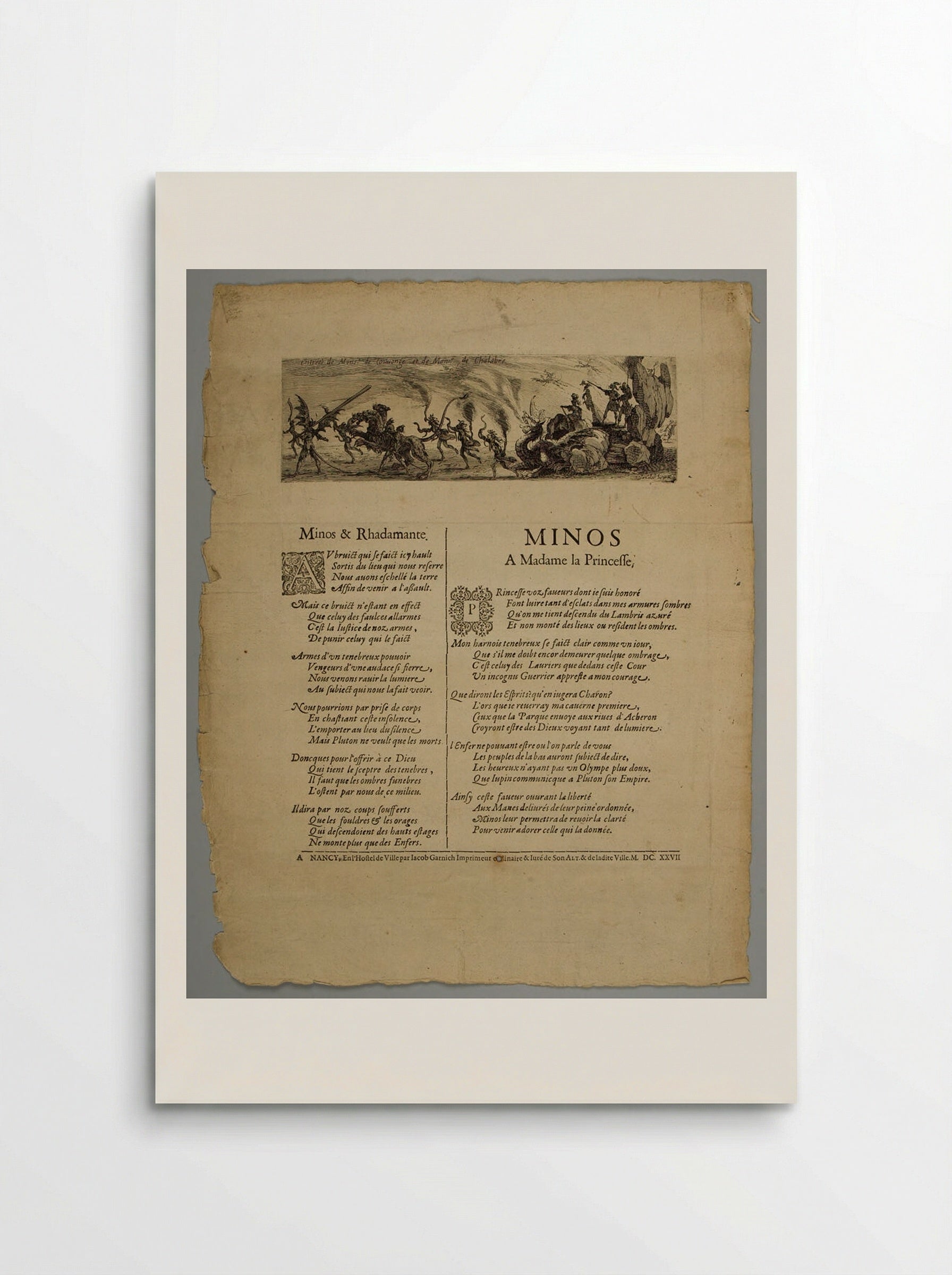 Entrance of Messieurs de Couvonge and de Chalabre - Jacques Callot - Poster