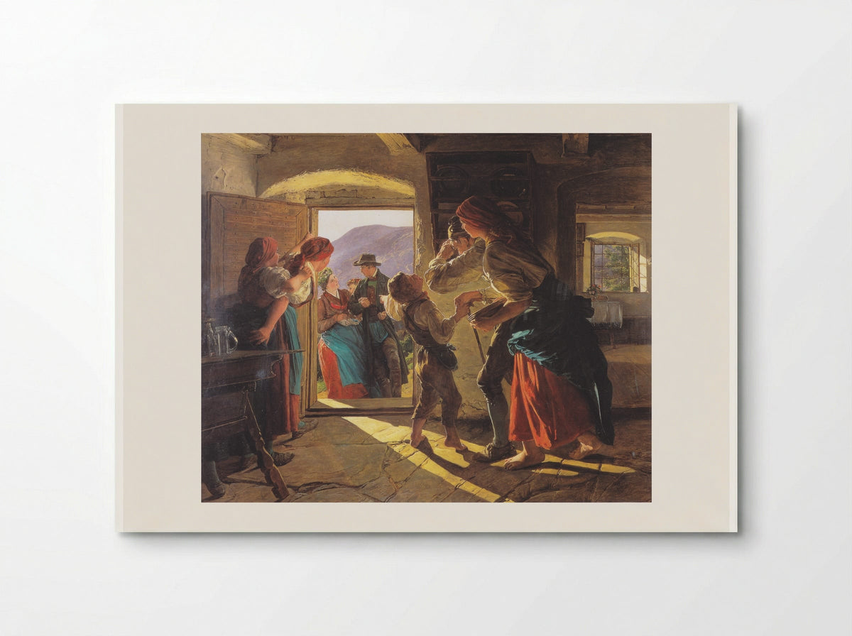 Entrance of the Newlyweds - Ferdinand Georg Waldmüller - Poster