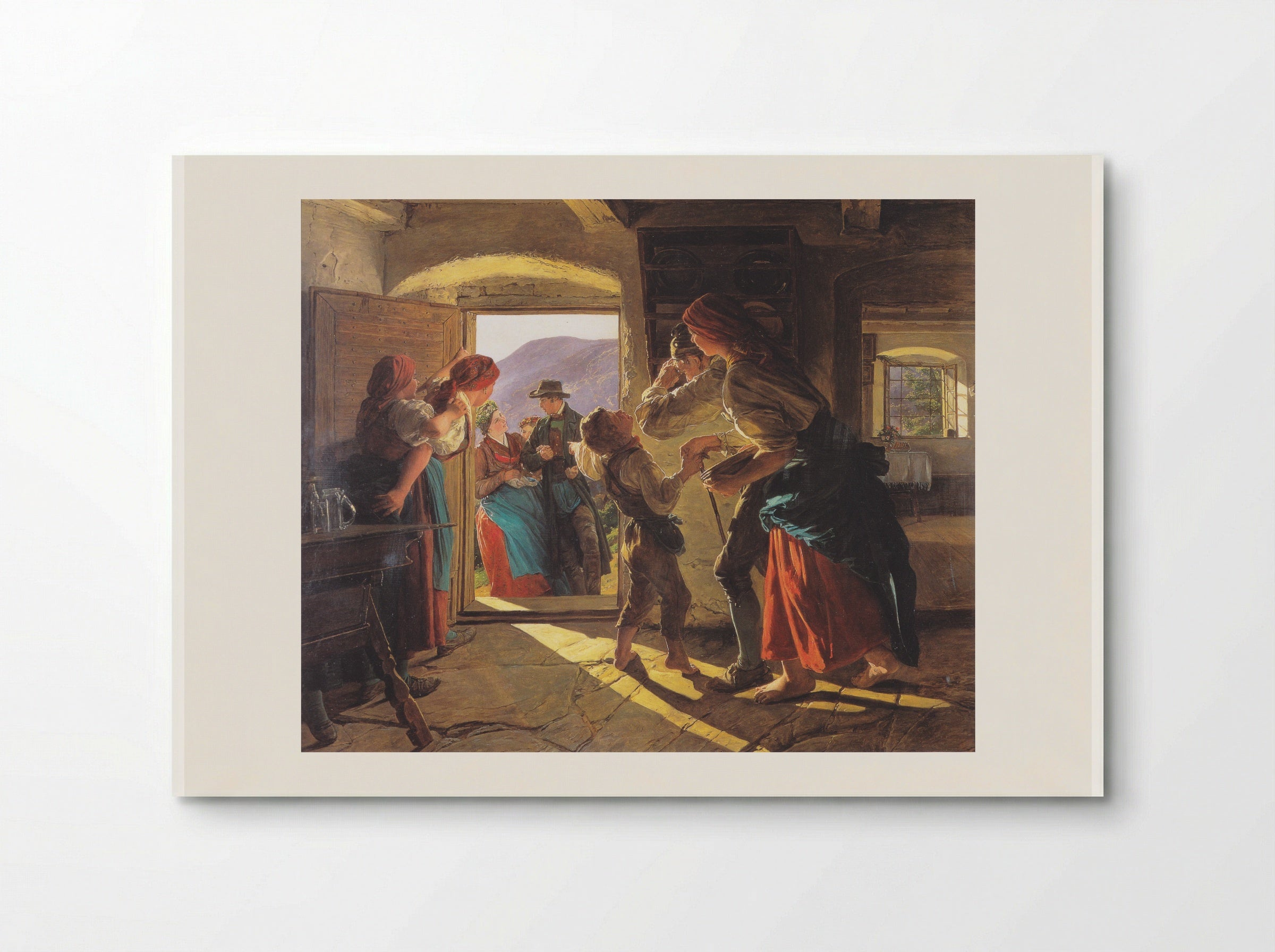 Entrance of the Newlyweds - Ferdinand Georg Waldmüller - Poster