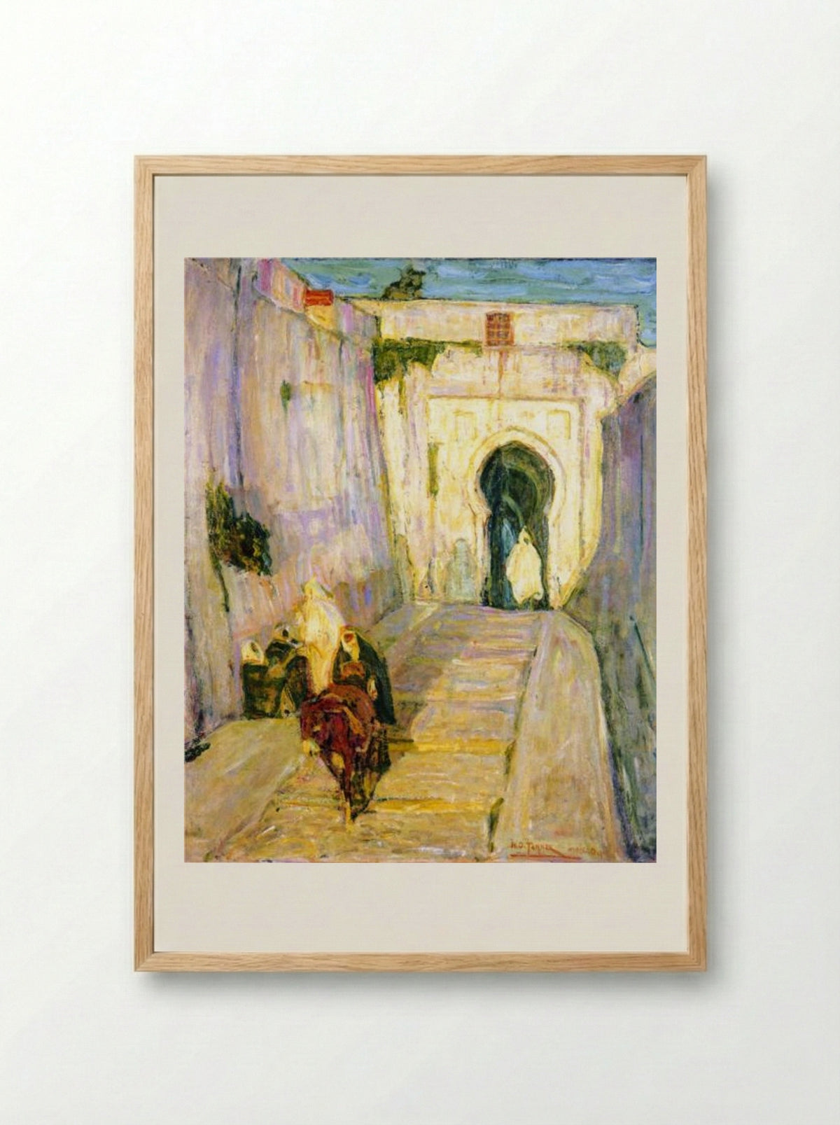 Entrance to the Casbah - Henry Ossawa Tanner - Framed Print Wood