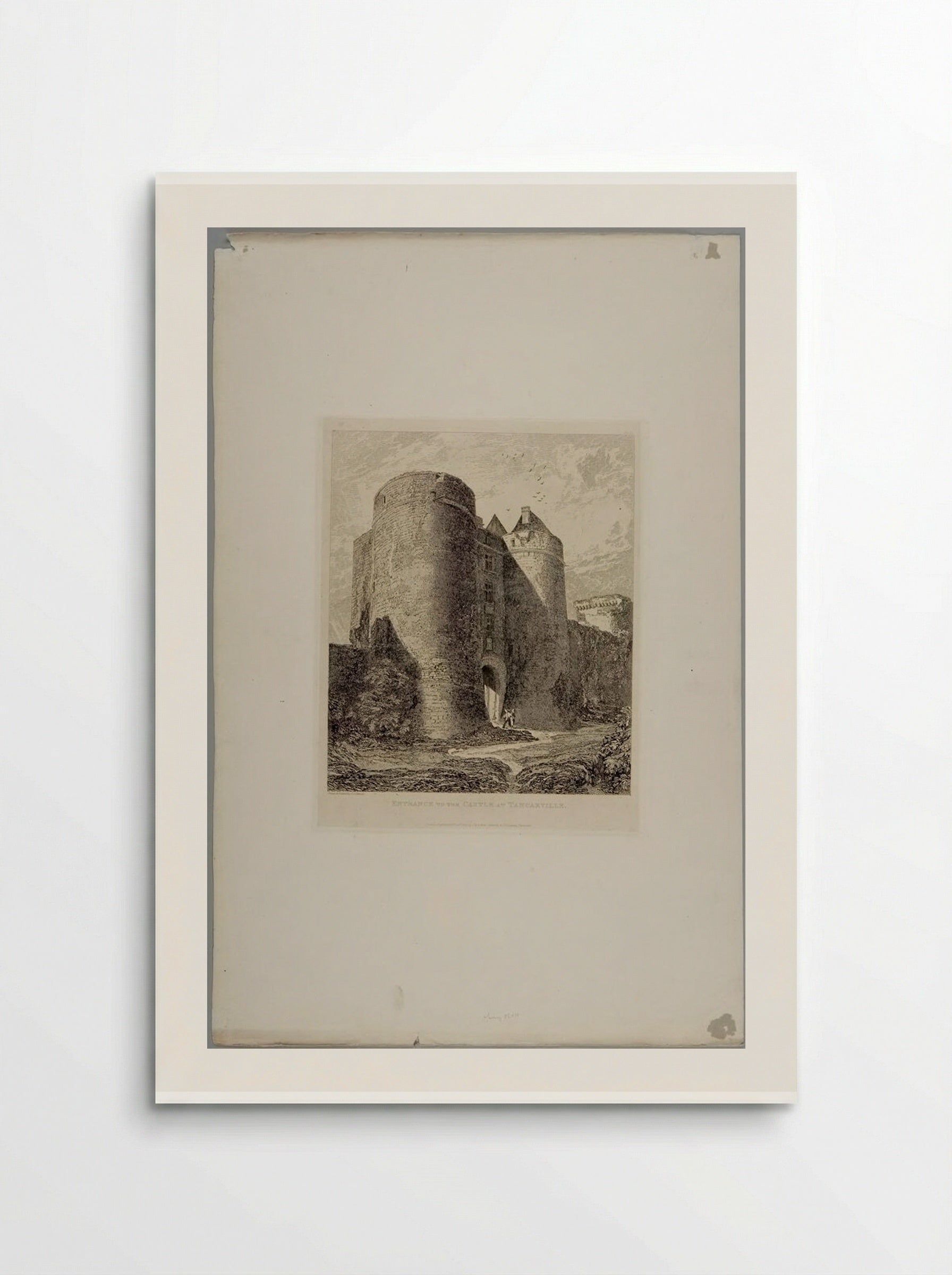 Entrance to the Castle at Tancarville - John Sell Cotman - Poster