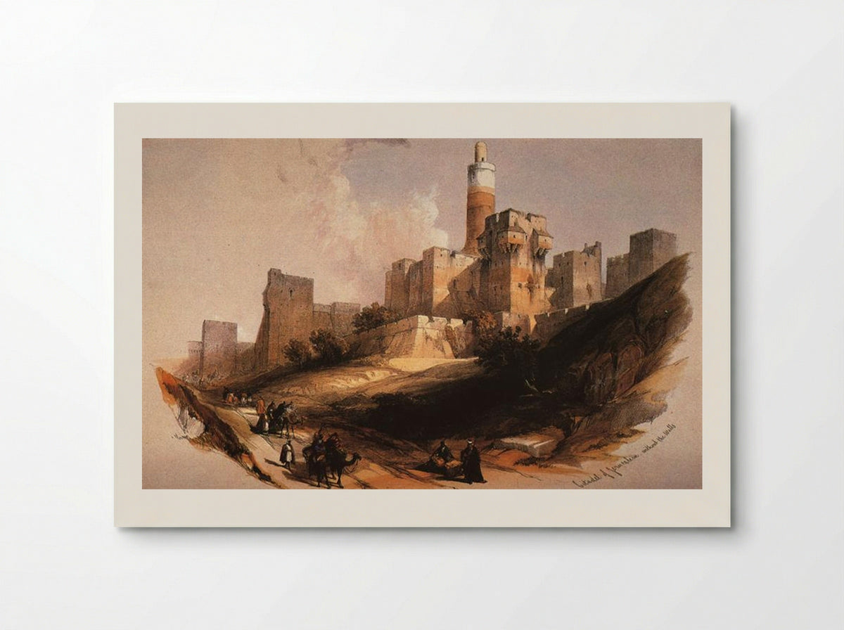 Entrance to the Citadel, Jerusalem - David Roberts - Poster