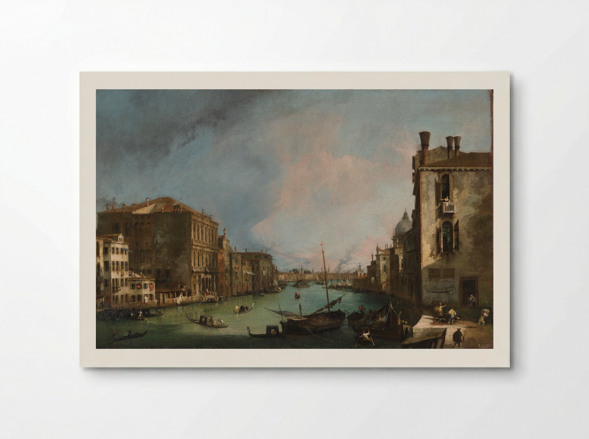 Entrance to the Grand Canal, Looking East - Canaletto - Poster