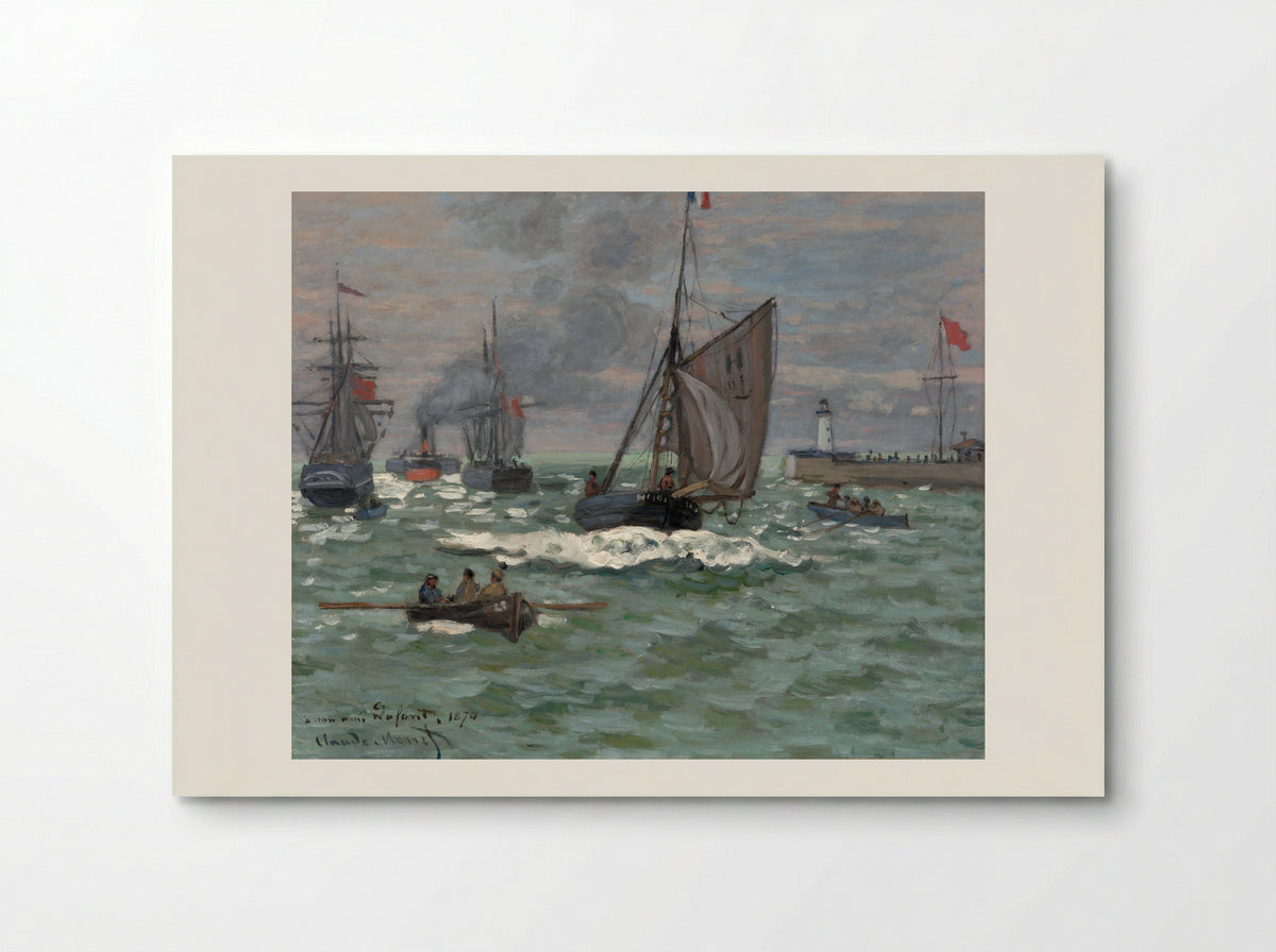 Entrance to the Port of Honfleur - Claude Monet - Poster