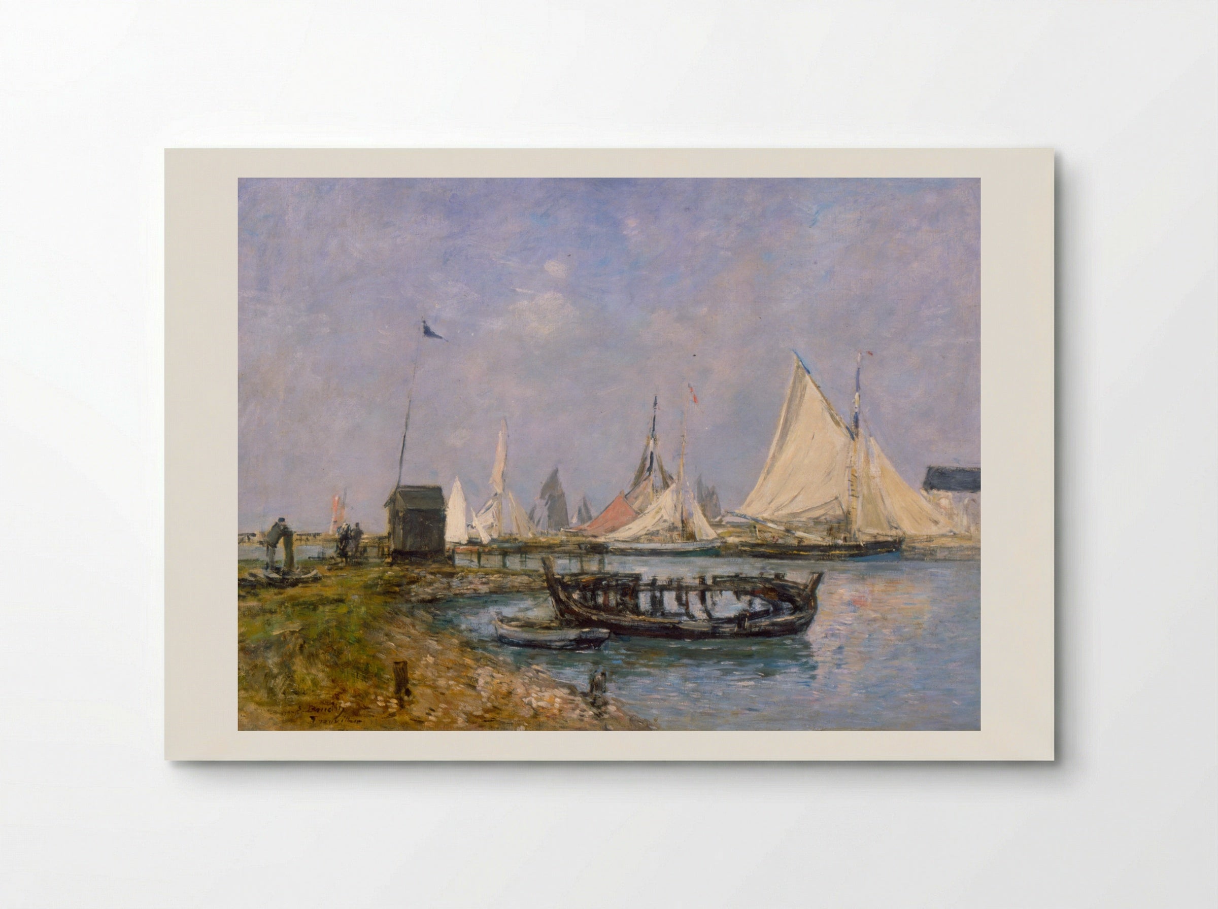 Entrance to the Port of Trouville - Eugène Boudin - Poster