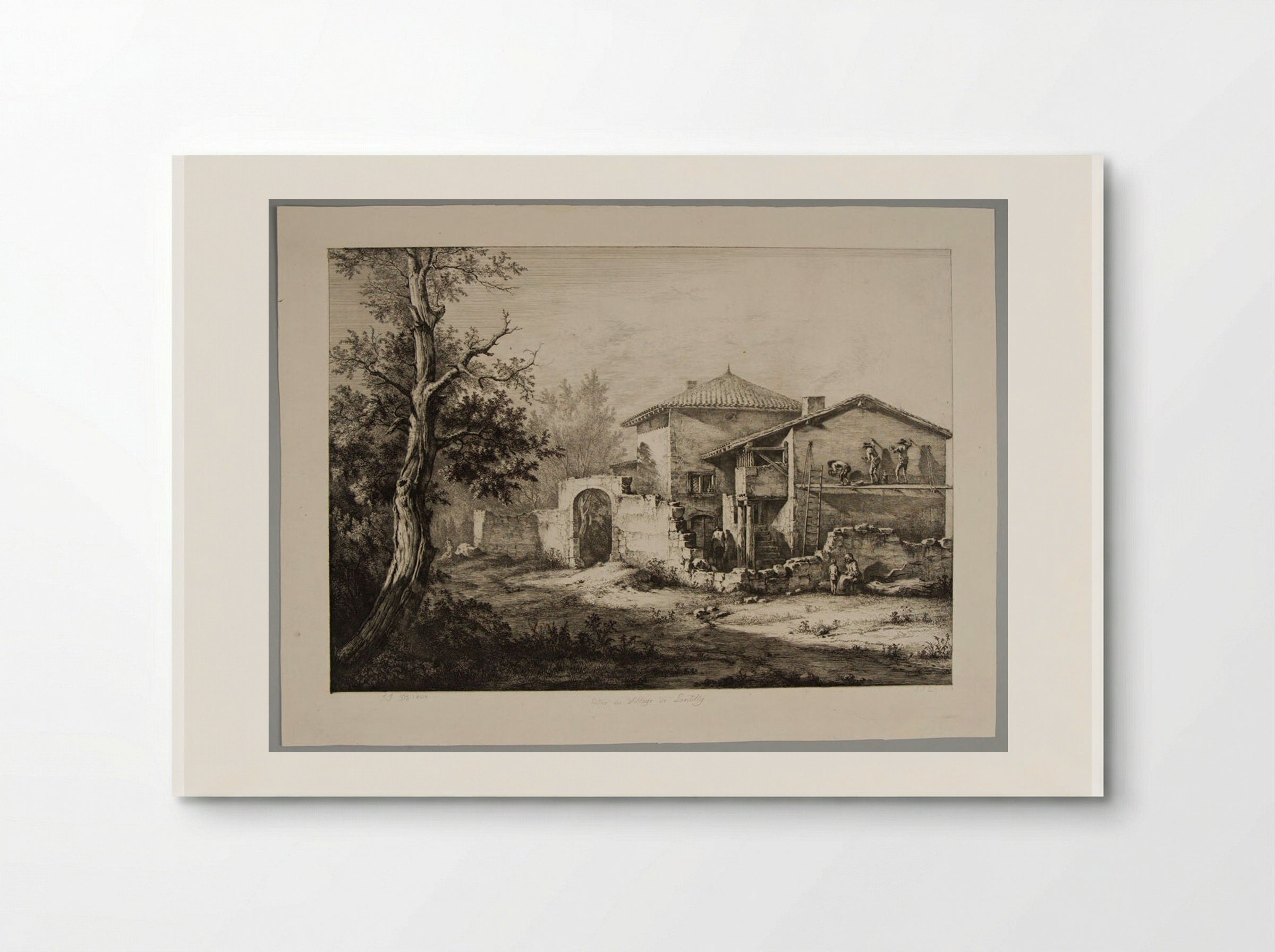Entrance to the Village of Lantilly - Jean-Jacques de Boissieu - Poster