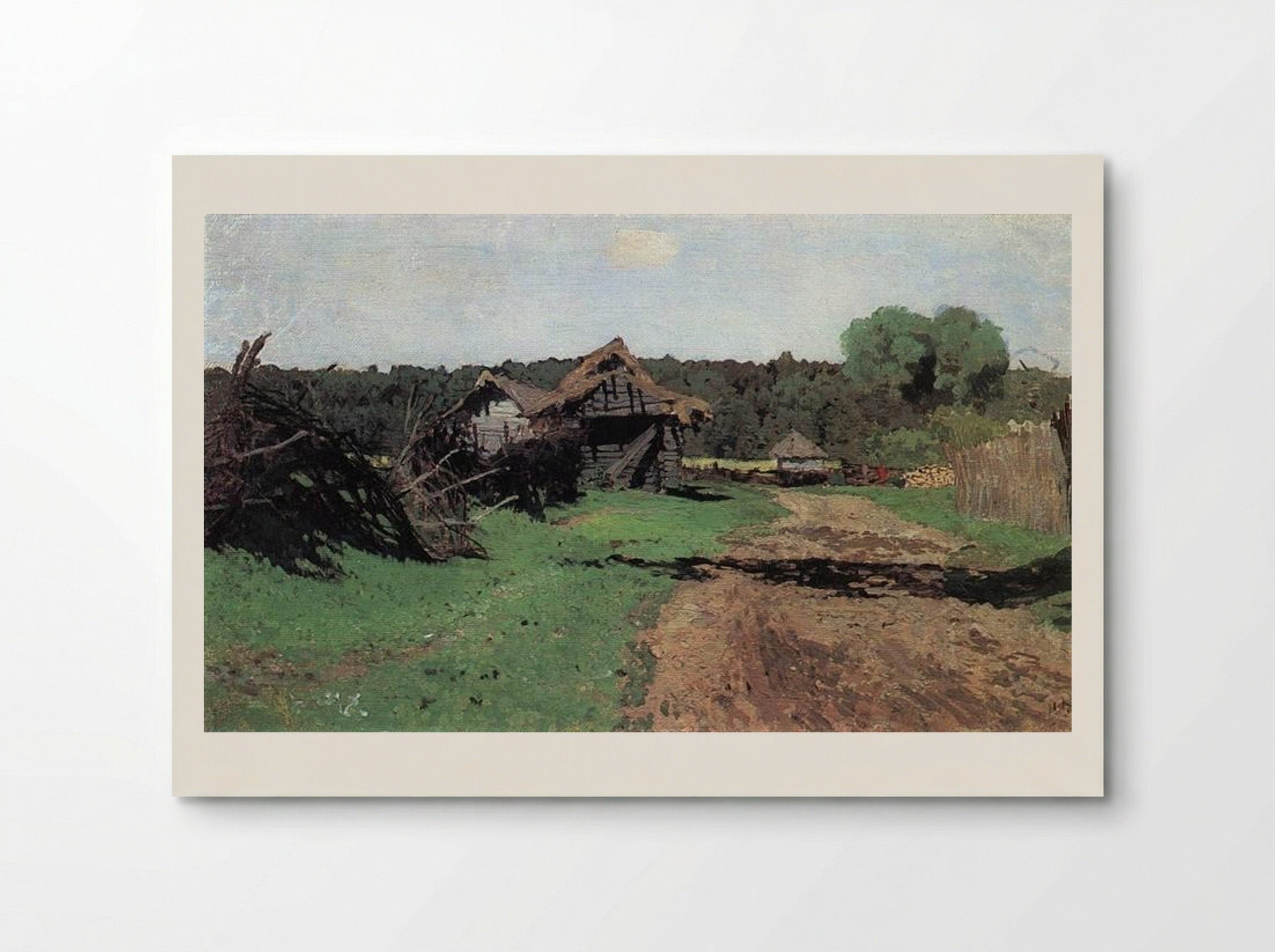 Entrance to the Village - Isaac Levitan - Poster