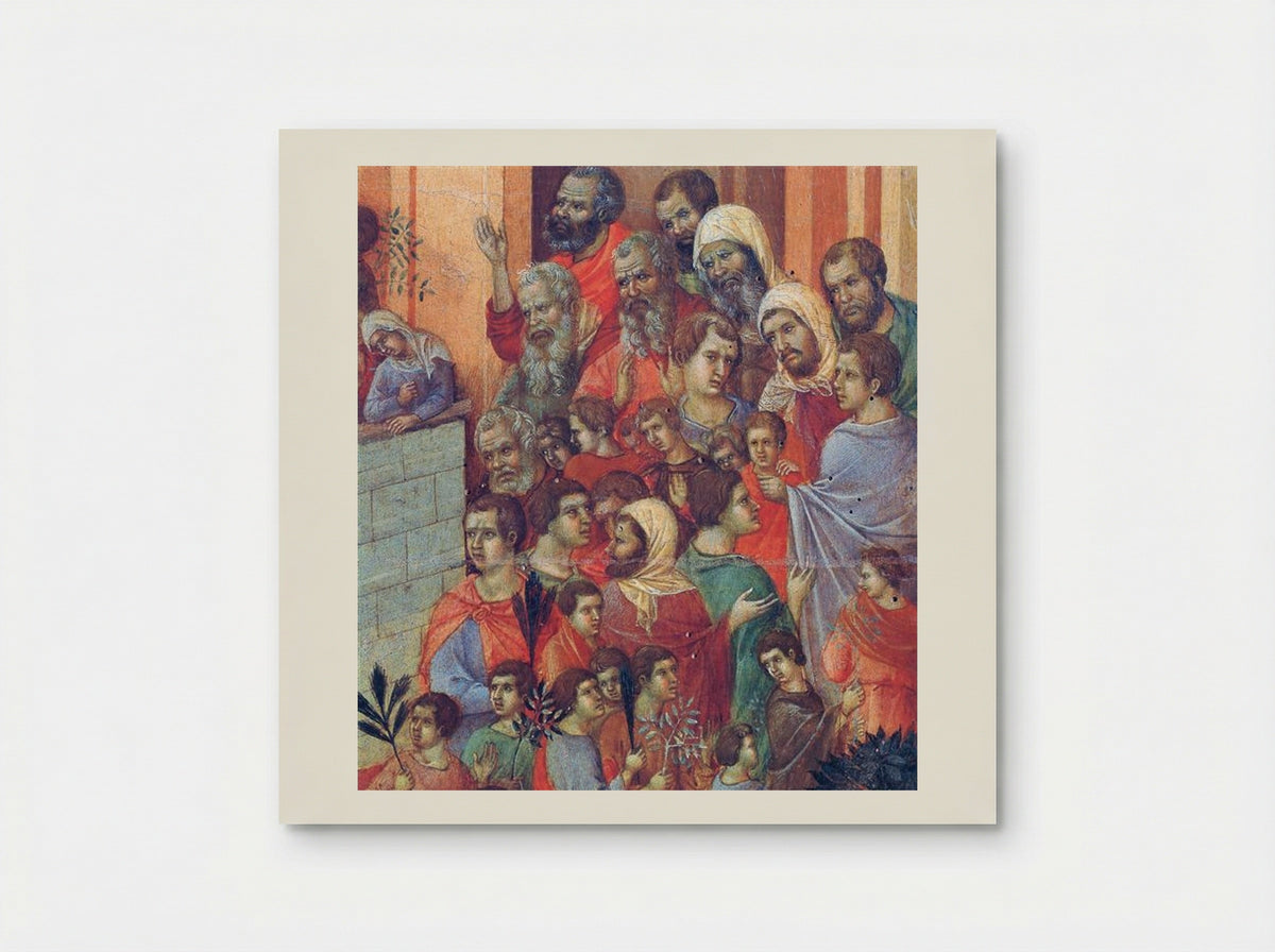 Entry into Jerusalem (Fragment) - Duccio di Buoninsegna - Poster