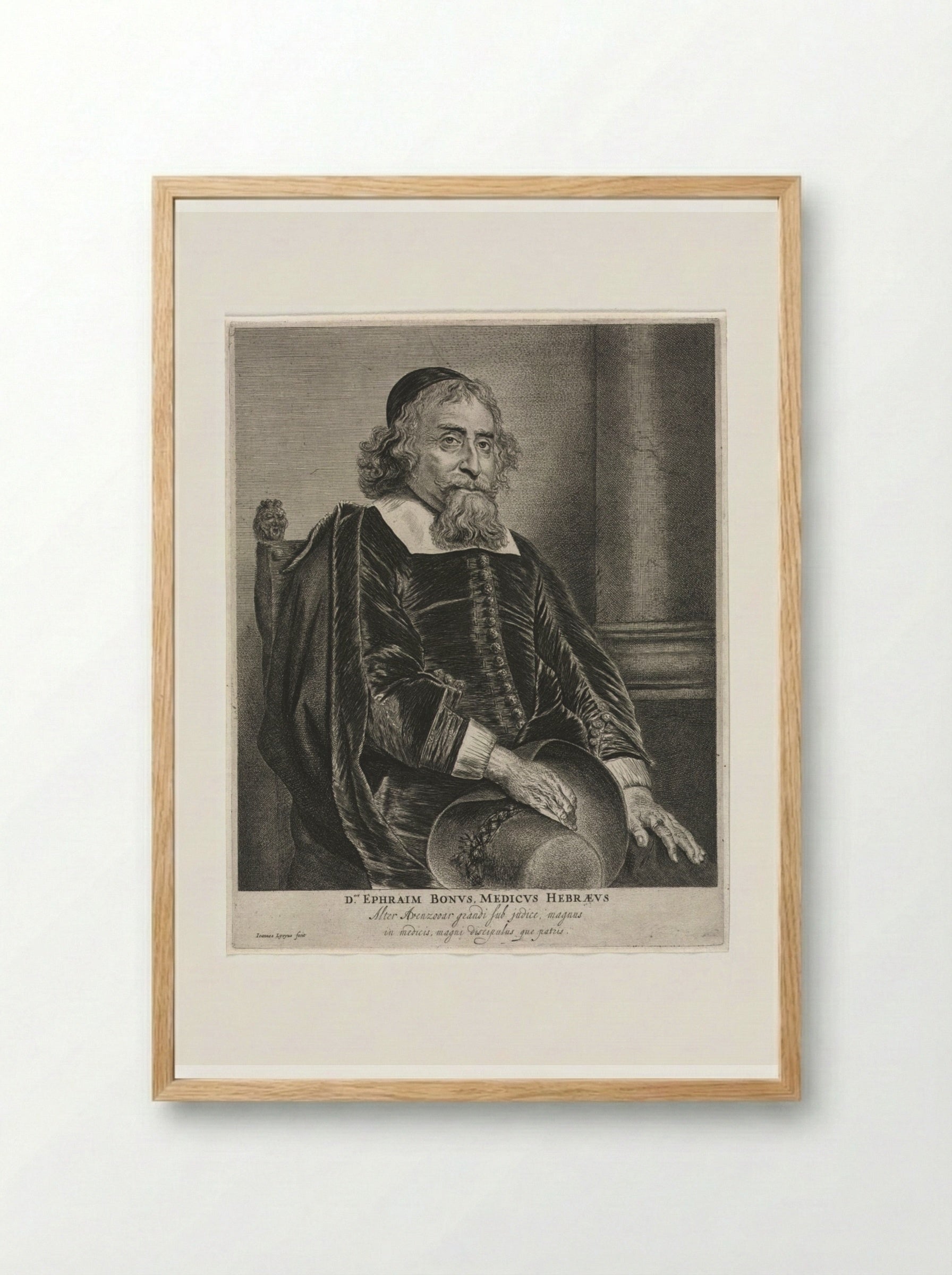 Ephraim Bonus - Jan Lievens - Framed Print Wood