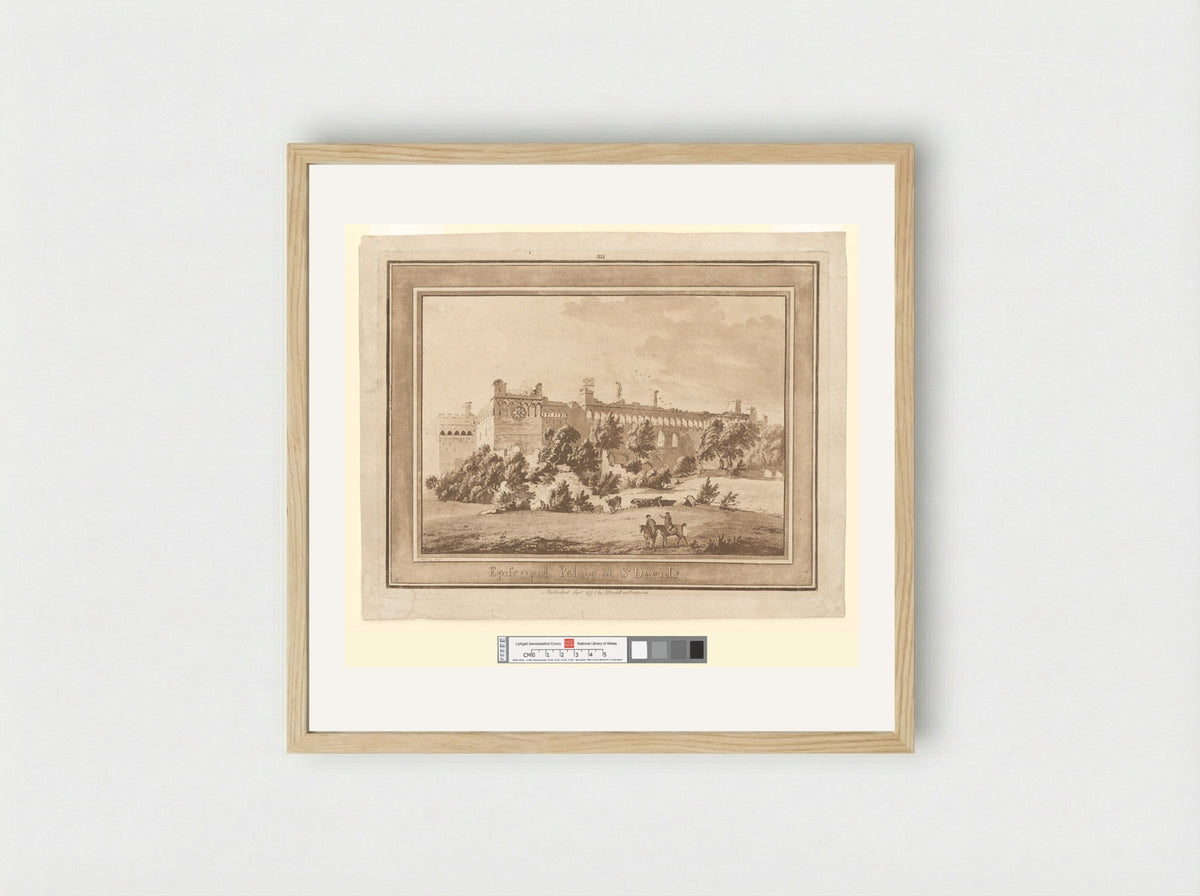 Episcopal Palace at St. David's - Paul Sandby - Framed Print Wood