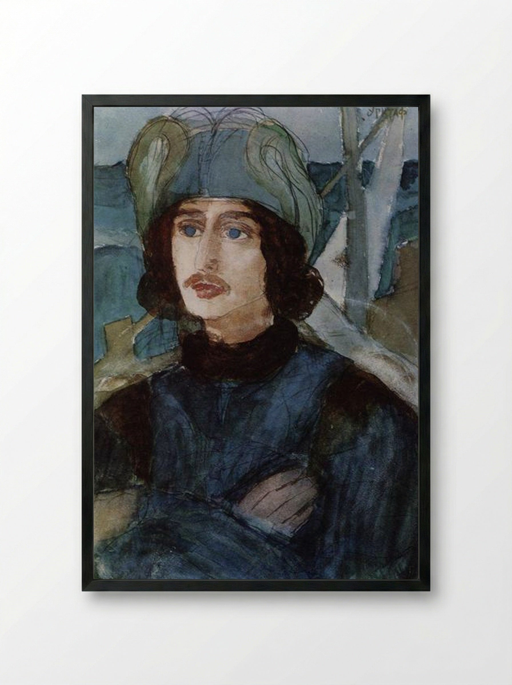 Epitaph - Kuzma Petrov-Vodkin - Framed Print Black