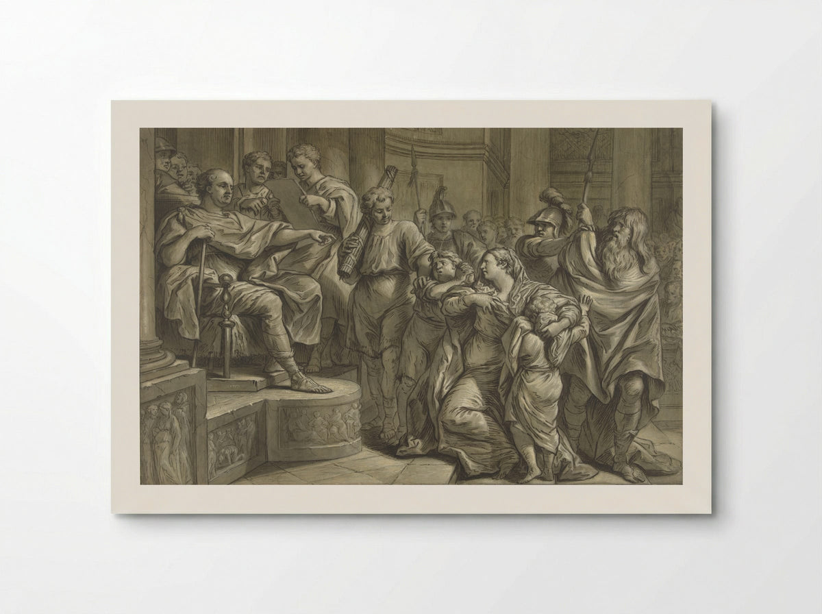 Eponina Begging Vespasian for Mercy for Sabinus - Blaise Nicolas Lesueur - Poster