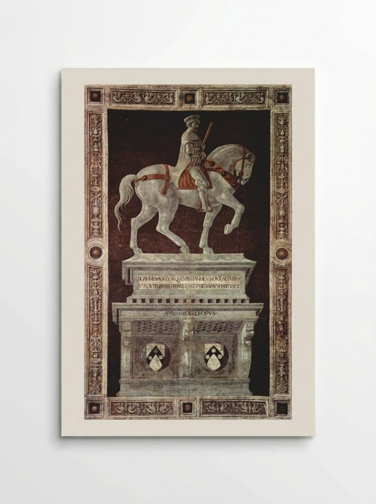 Equestrian Monument of Sir John Hawkwood - Paolo Uccello - Poster